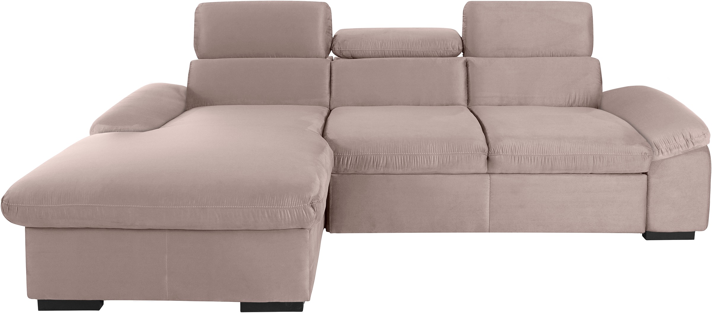 COTTA Ecksofa »Lola L-Form mit Kopfteilfunktion & Hocker«, (Set, mit Hocker günstig online kaufen