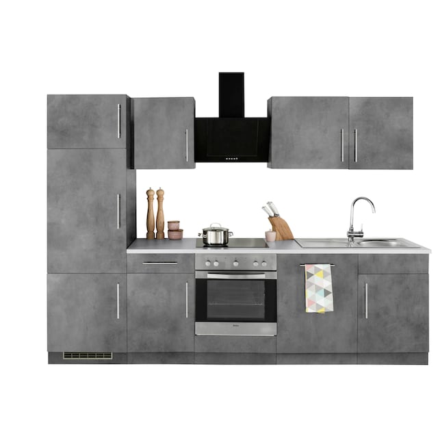 wiho Küchen Küchenzeile »Cali«, mit E-Geräten, Breite 280 cm online  bestellen