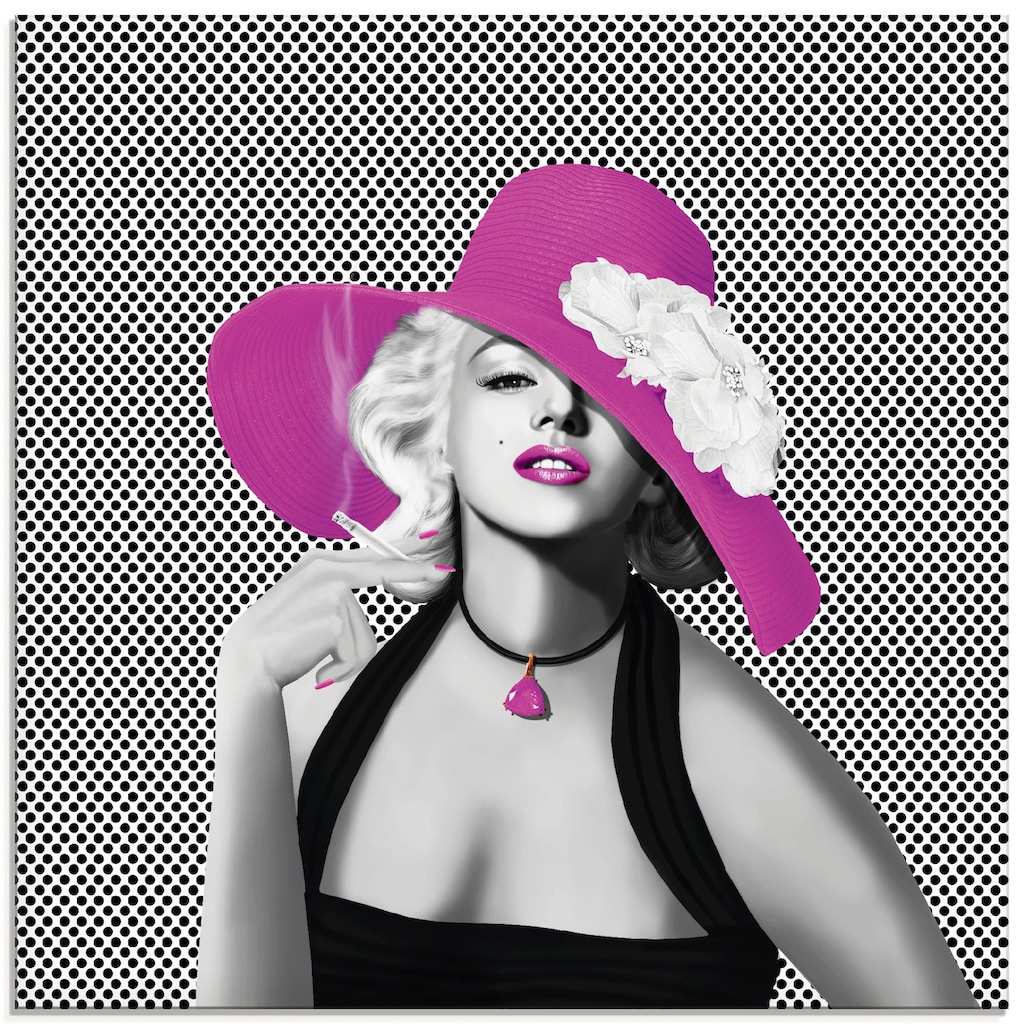 Artland Glasbild »Marilyn in Pop Art«, Stars, (1 St.)