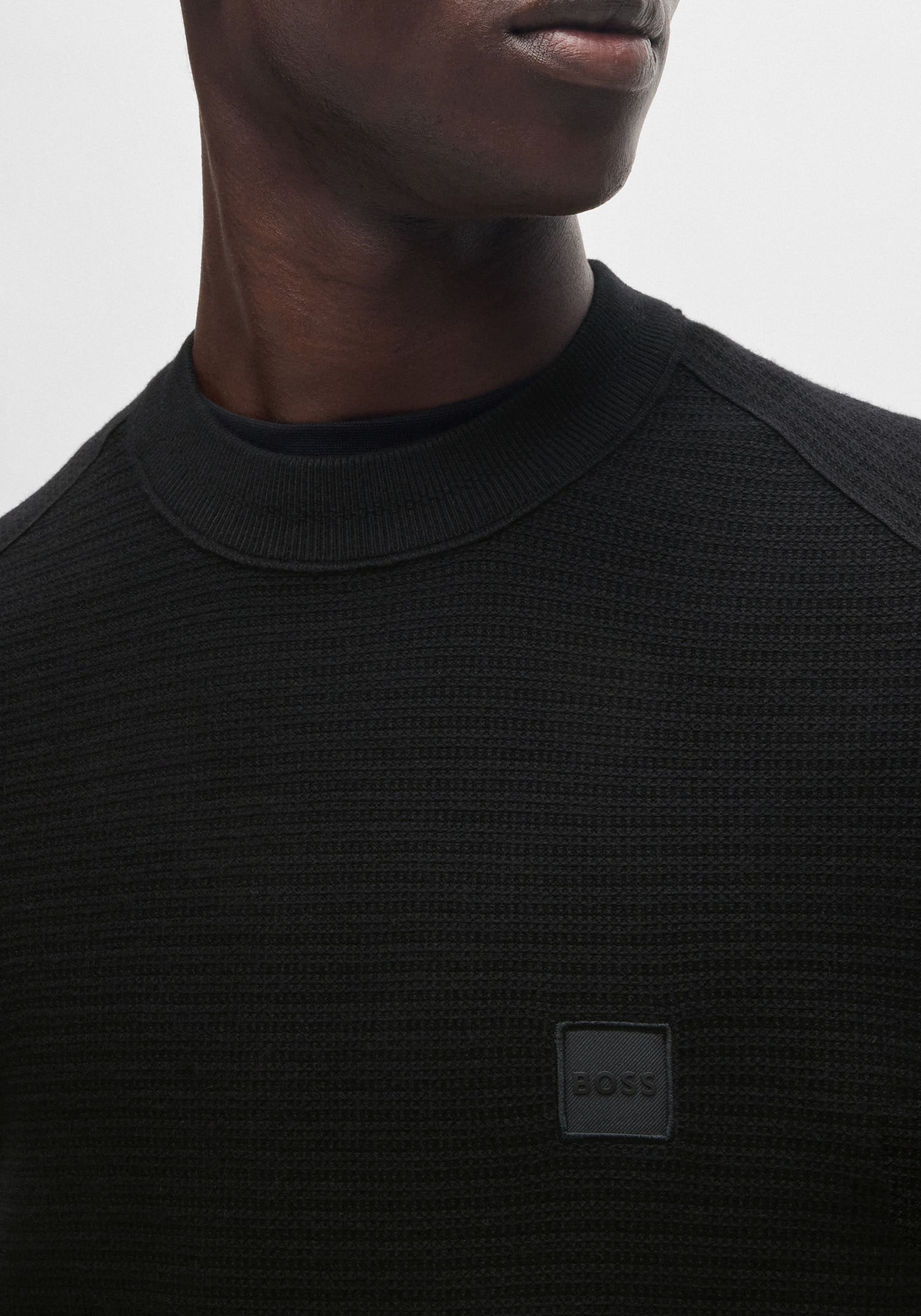 BOSS ORANGE Strickpullover »Anion«, mit BOSS-Badge