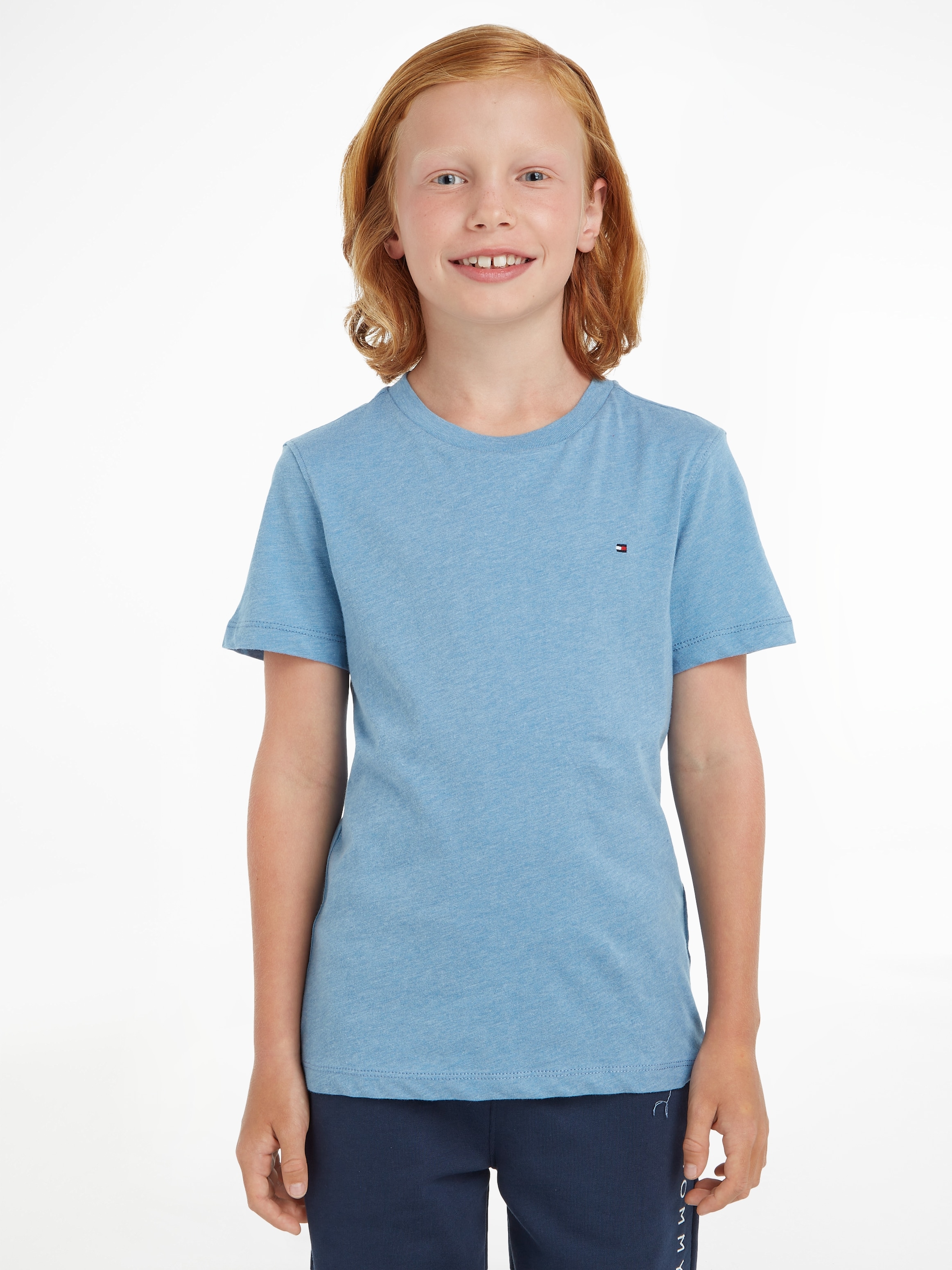 Tommy Hilfiger T-Shirt »BOYS BASIC CN KNIT«, Kinder Kids Junior MiniMe