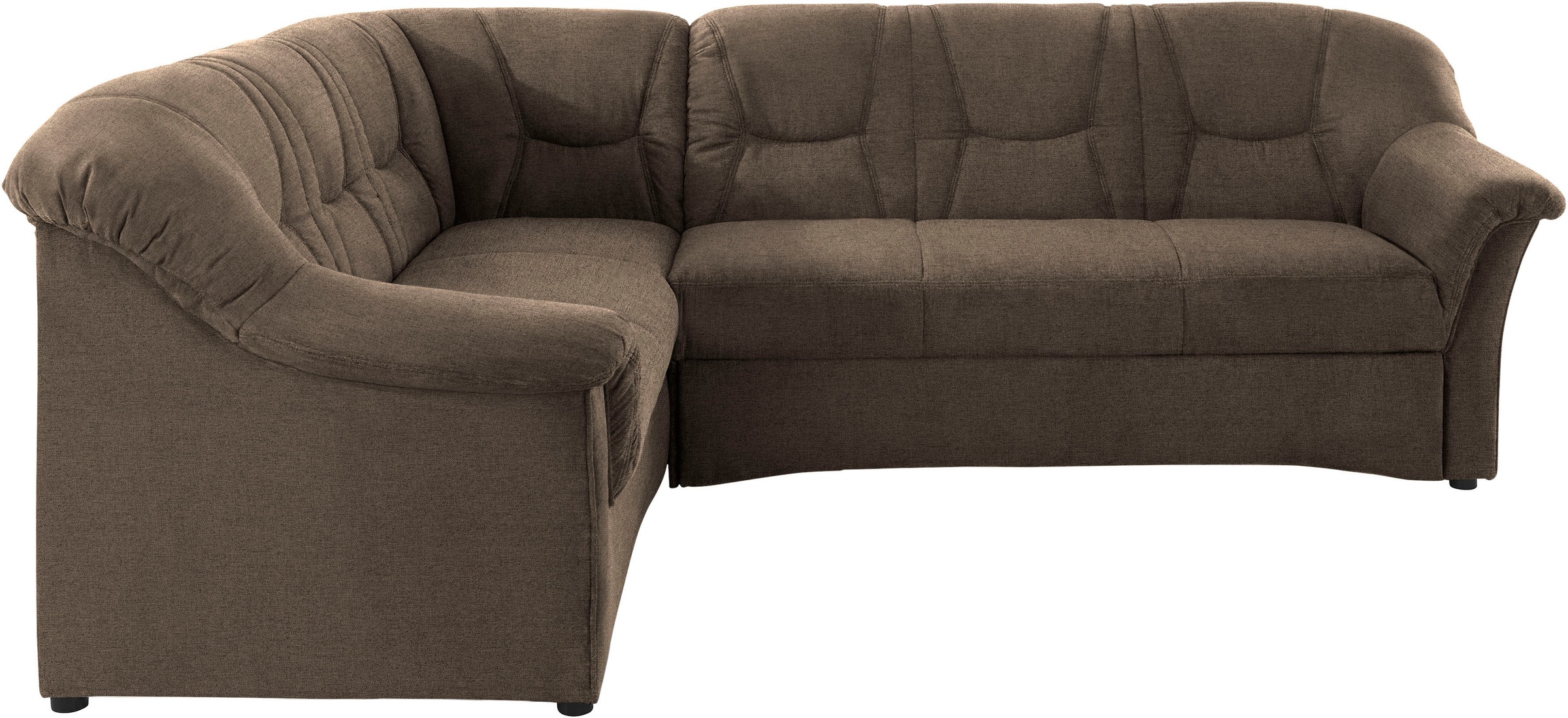DOMO collection Ecksofa »Sarafina zeitlos und komfortabel, optional mit Federkern, L-Form«, wahlweise mit Bettfunktion