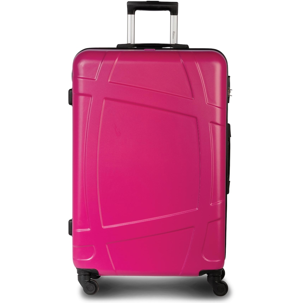 fabrizio® Trolleyset »Globe, Pink«, (3 tlg.)