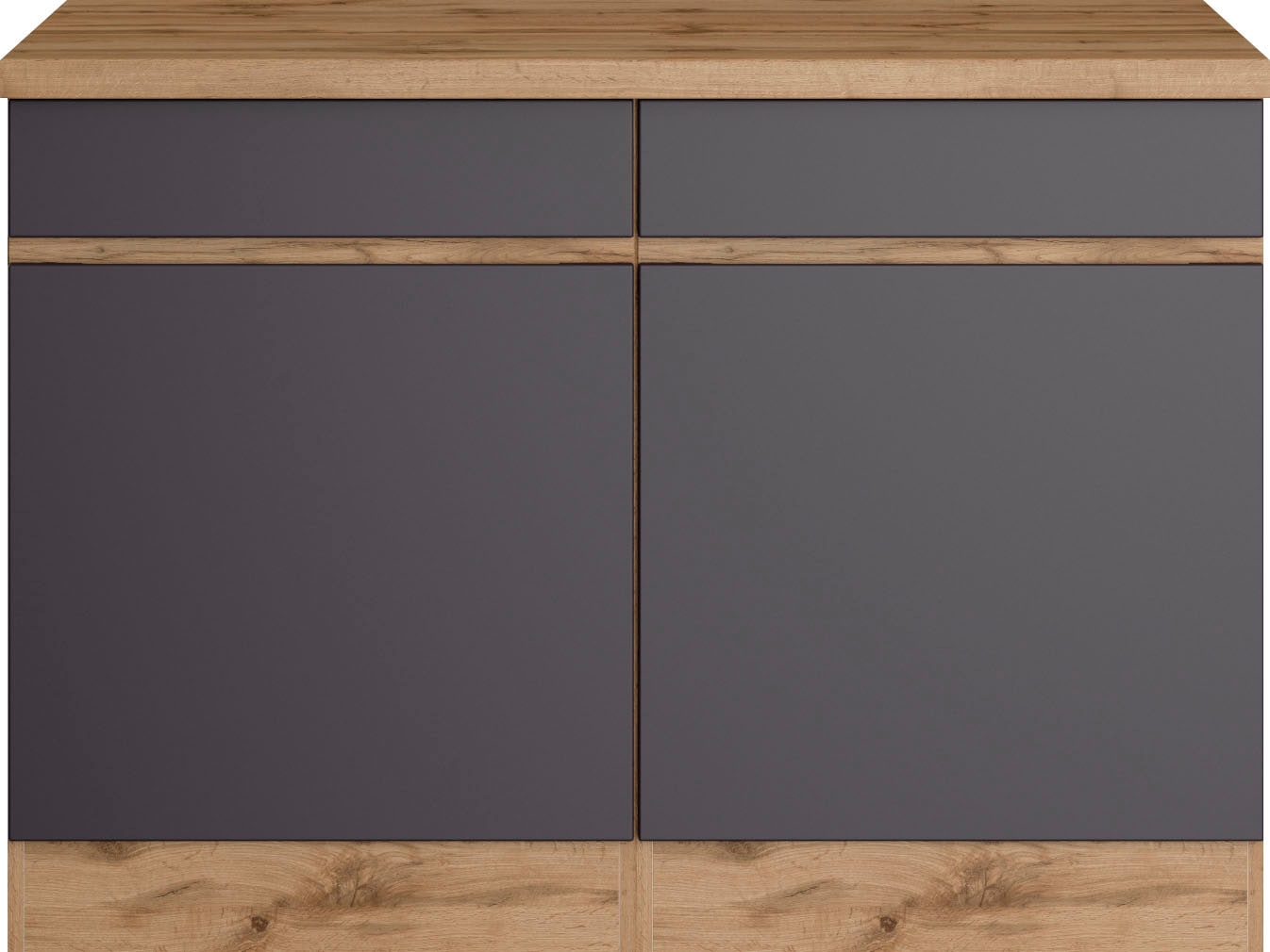 KOCHSTATION Unterschrank "KS-Riesa", Breite 120 cm, MDF-Fronten günstig online kaufen