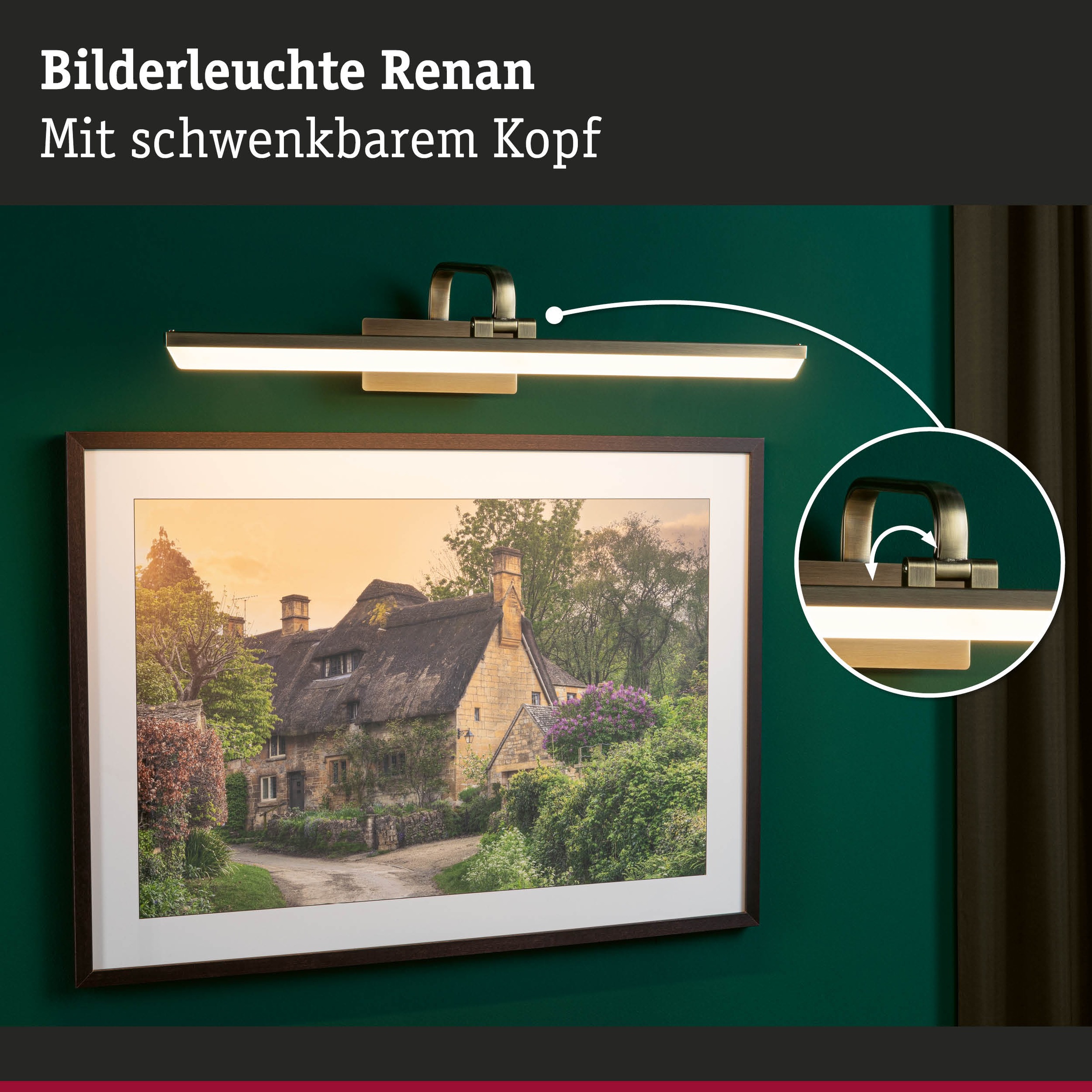 Paulmann LED Bilderleuchte »Renan 3000K, 230V«, 1 flammig