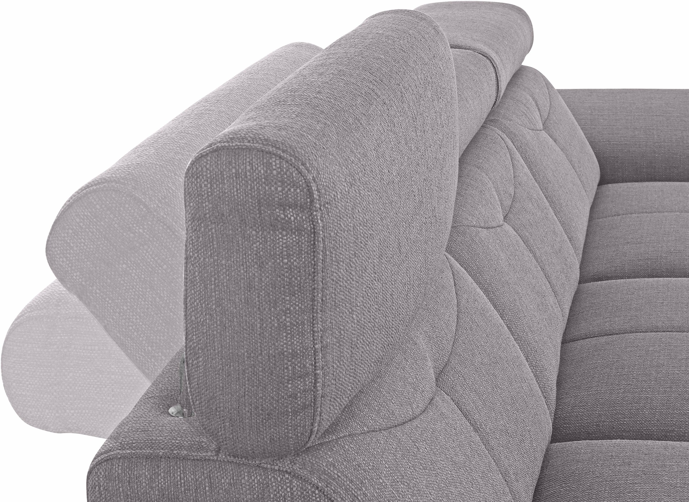 exxpo - sofa fashion Ecksofa »Spring, super bequem, mit Armteil- und Kopfteilfunktion, OTTOs Choice«, L-Form, wahlweise mit Bettfunktion und Bettkasten