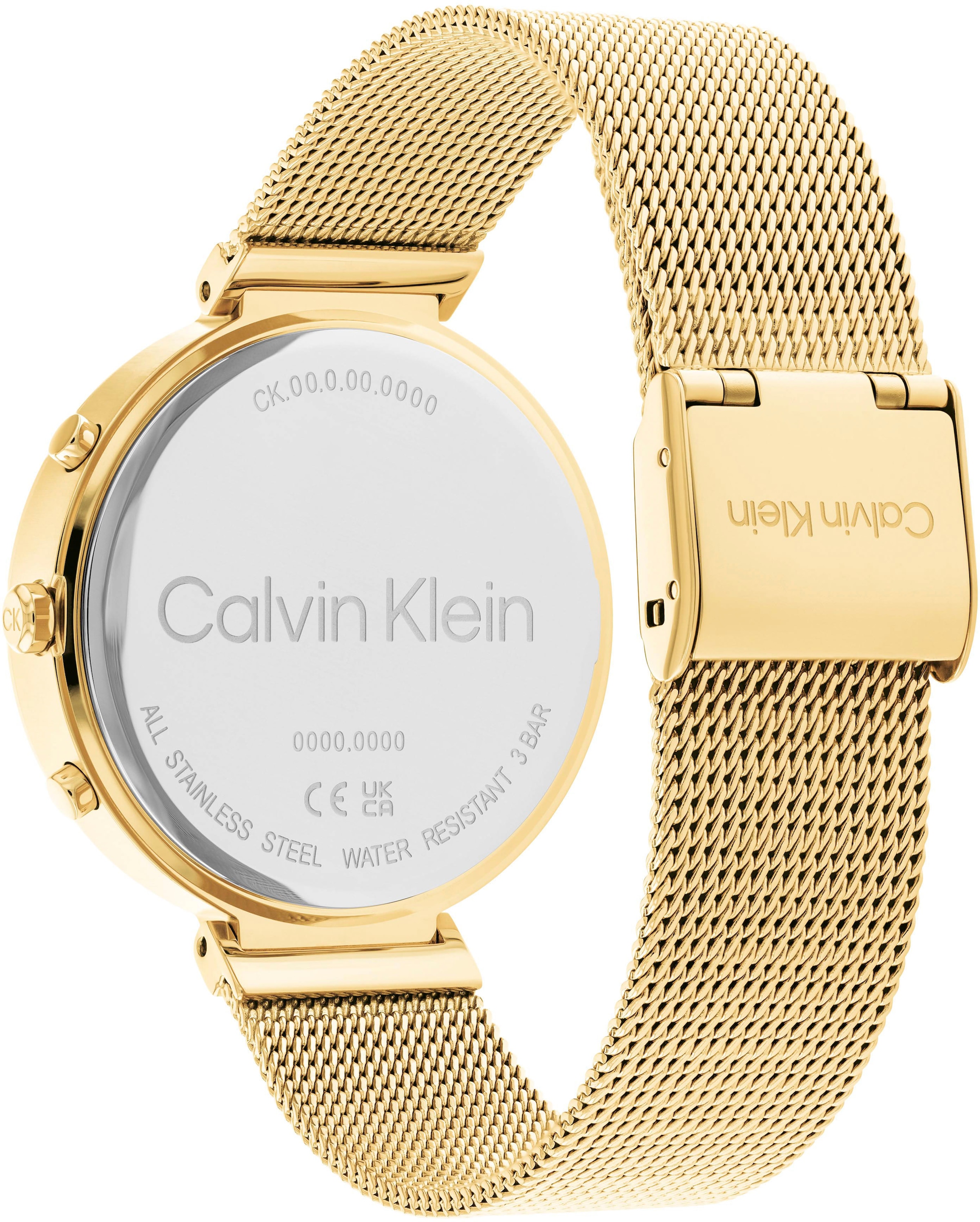 Calvin Klein Multifunktionsuhr »TIMELESS, 25200287«, Quarzuhr, Armbanduhr, Damenuhr, Datum, 12/24-Stunden-Anzeige