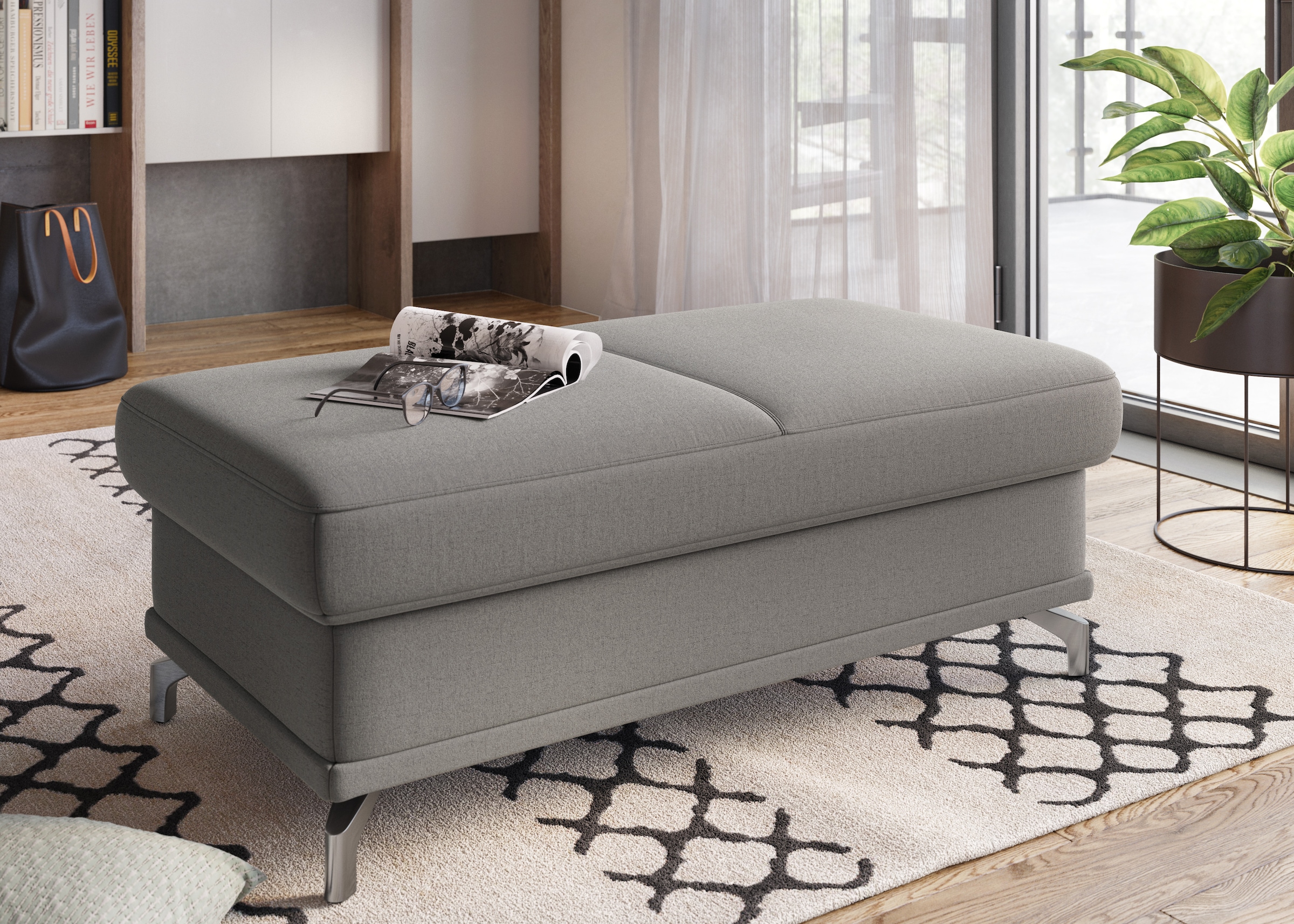 sit&more Hocker »Cabrio, B: 113 cm« individuell zu kombinieren, Federkern günstig online kaufen