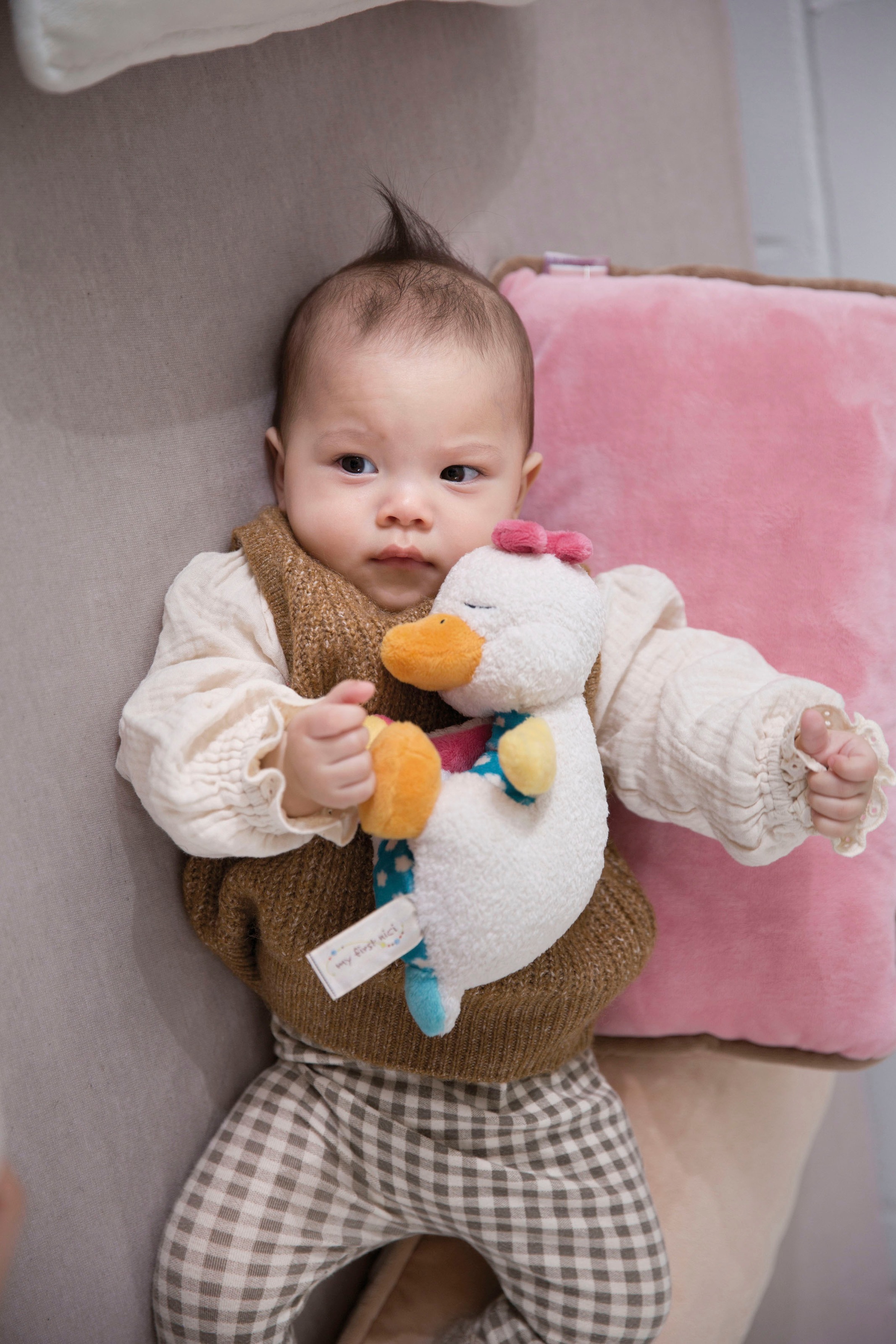 Nici Schmusetuch »My First NICI, Fuchs Finni schlafend«, mit aufgestickten Augen