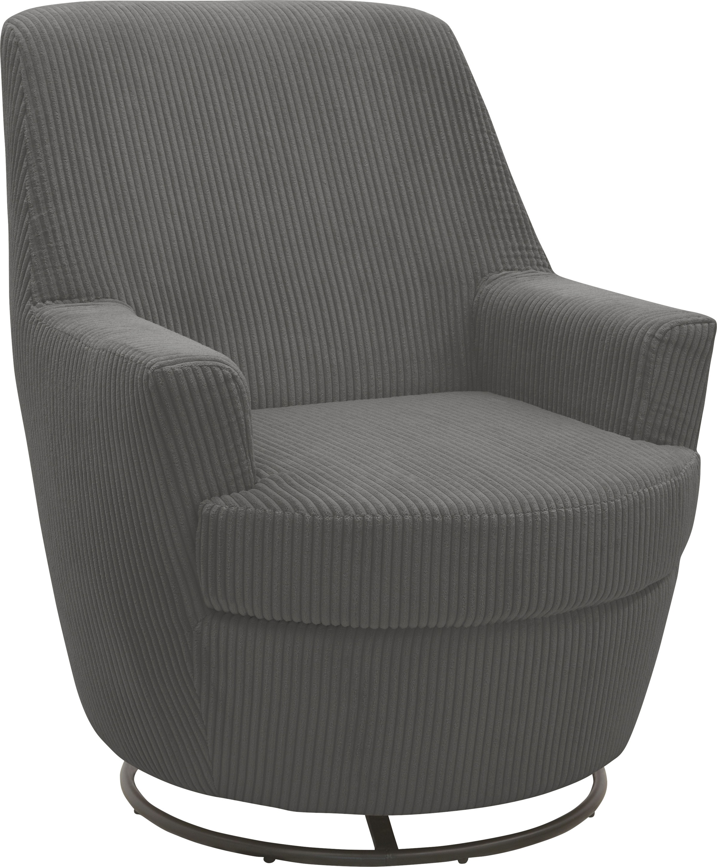 INOSIGN Drehsessel »HETTY, Drehsessel mit Wippfunktion, Lese-Sessel in Cord günstig online kaufen