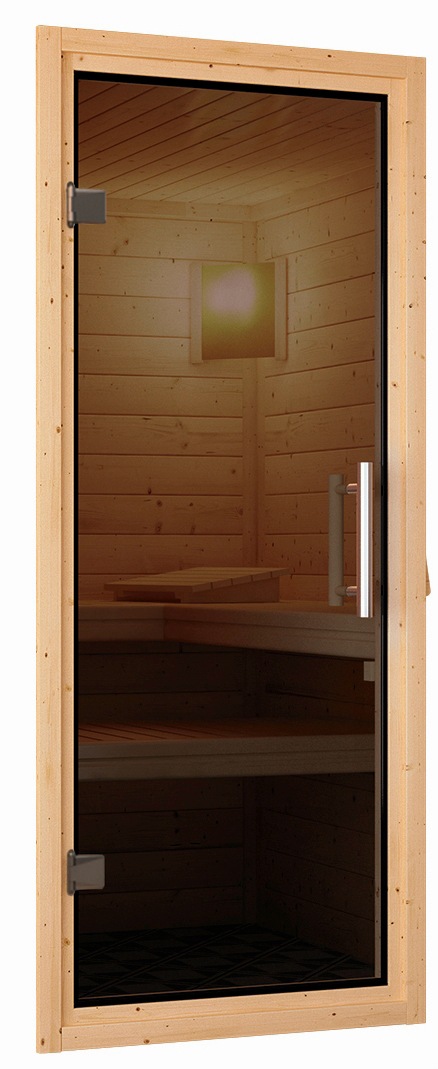 Karibu Sauna »Menja«, 9-kW-Ofen mit externer Steuerung
