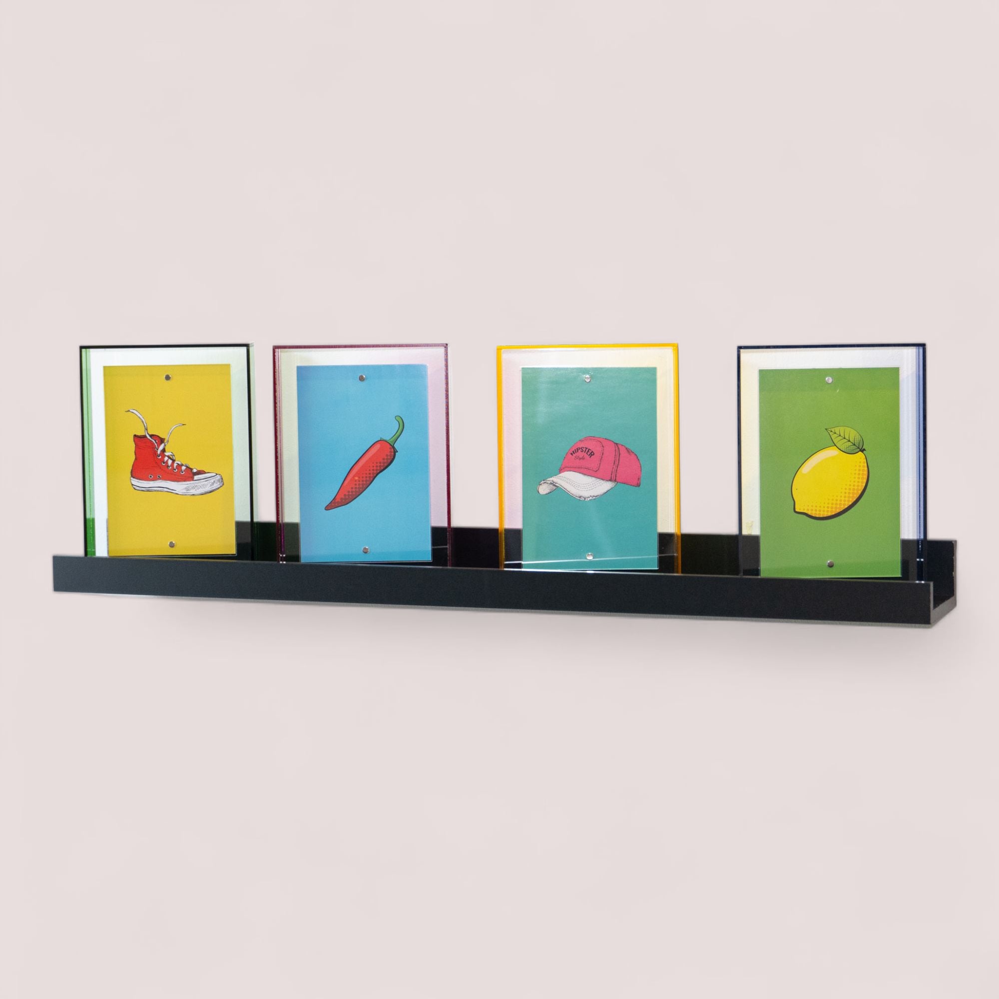 queence Wandregal »Bilderleiste«, (1 St.), Galerieboard Posterleiste für Bilder und Fotos