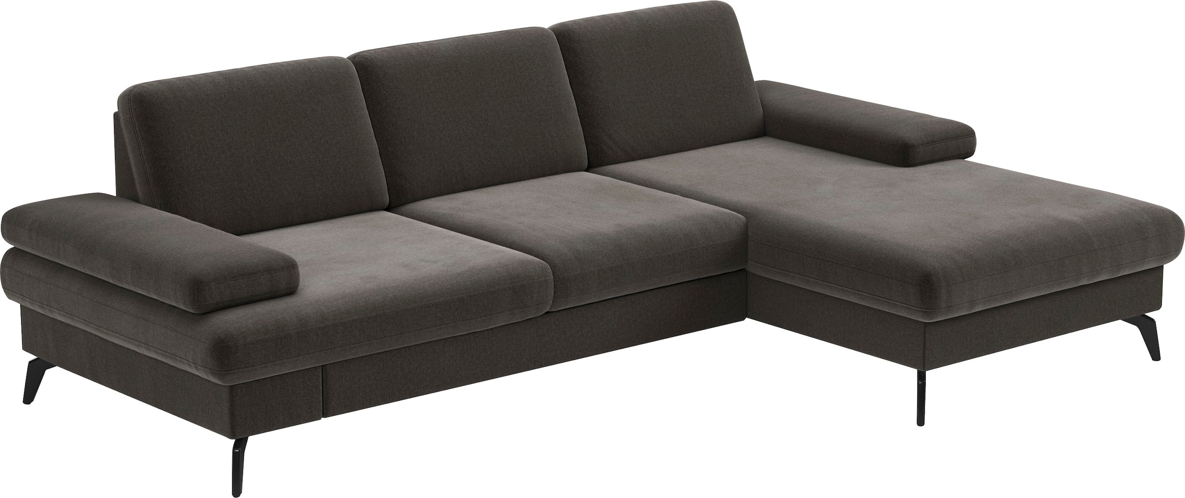 sit&more Ecksofa »Morris L-Form, inkl. Sitztiefenverstellung«, wahlweise mit Armteilverstellung, Bettfunktion & Bettkasten