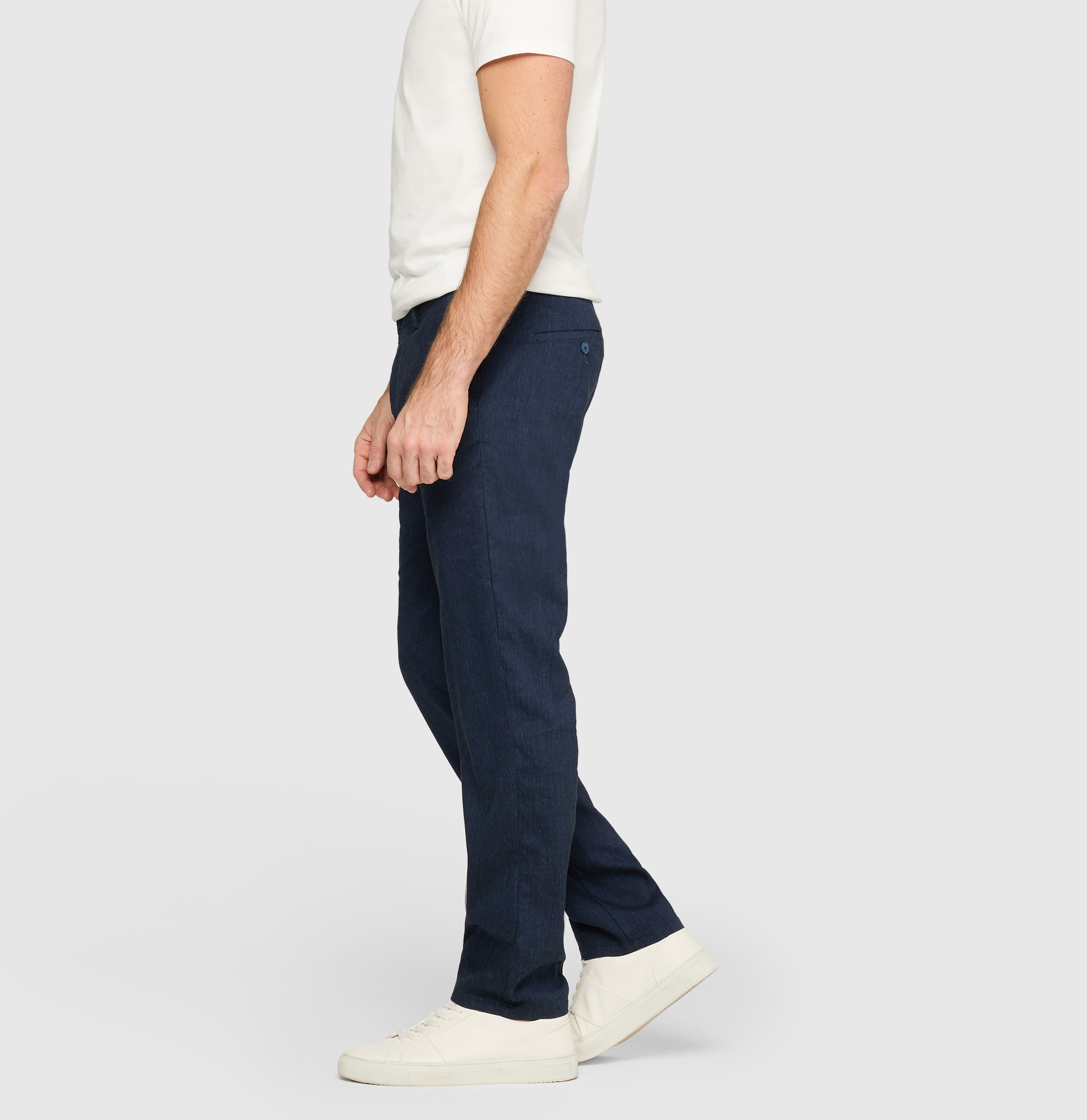 MAC Chinohose »Lennox Sport«  Leinenstruktur