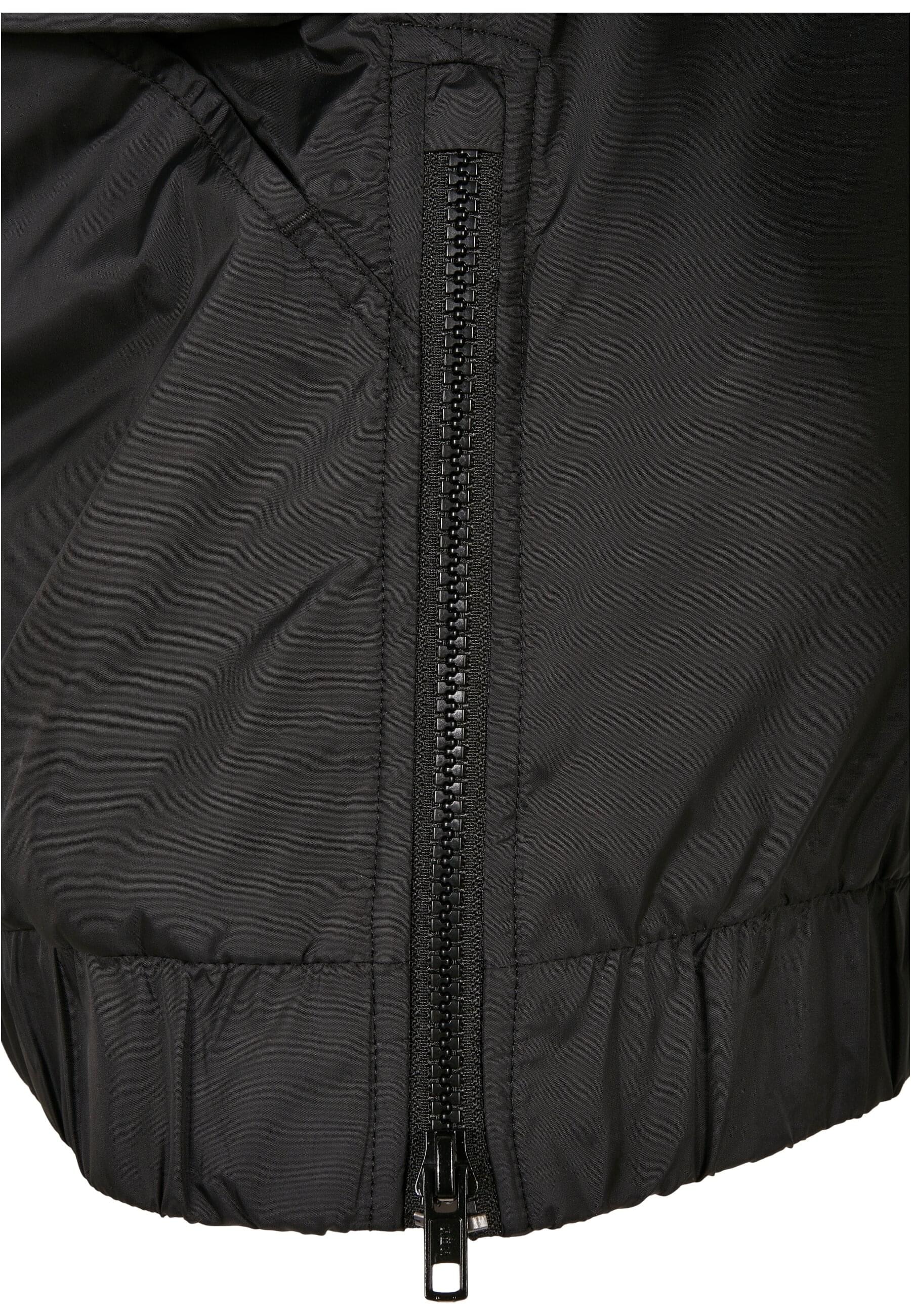 URBAN CLASSICS Winterjacke »Urban Classics Damen Ladies Sherpa Mix Pull Over Jacket« 1 Stk. tlg. mit Kapuze