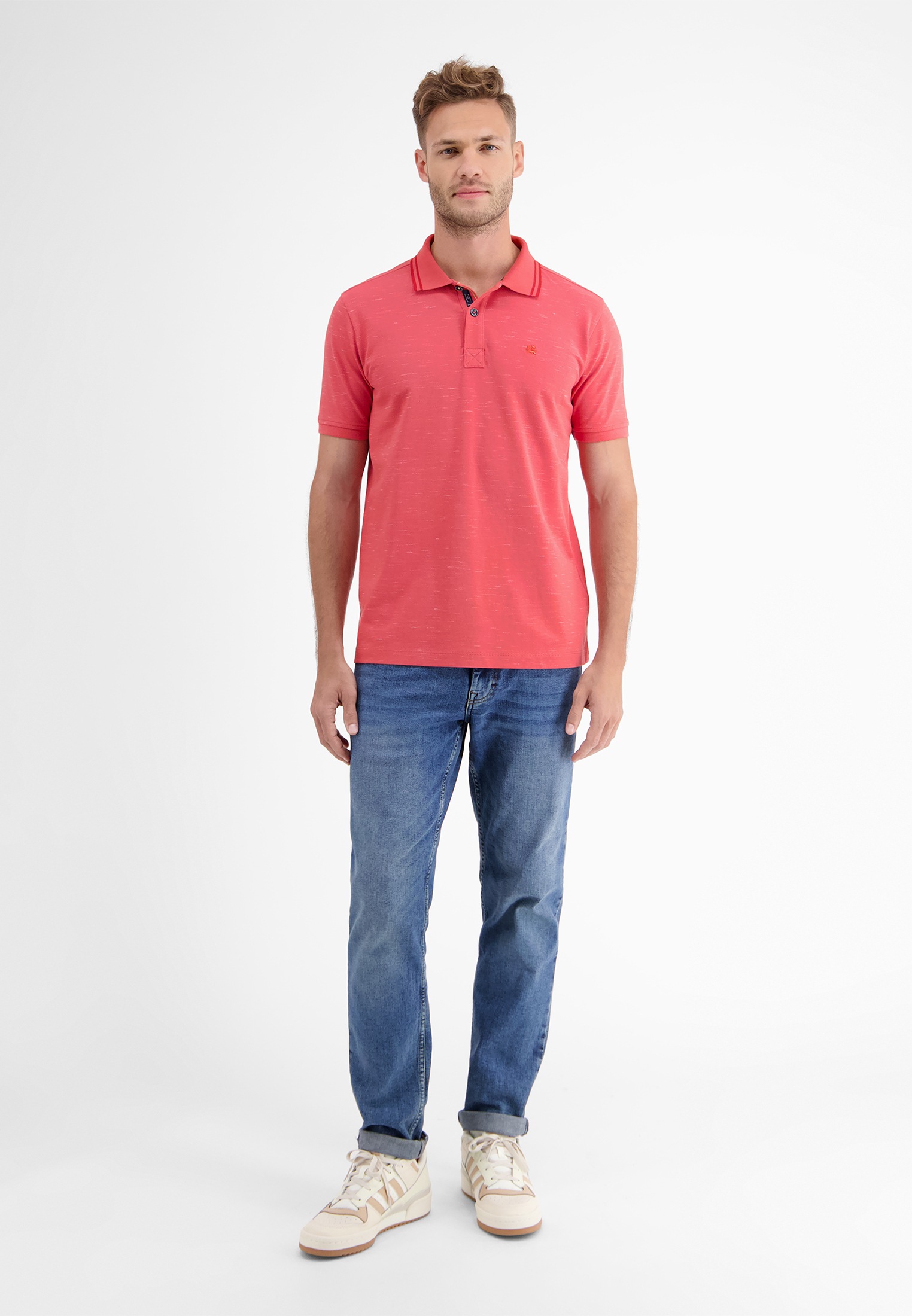 LERROS Poloshirt »LERROS Poloshirt in Two-Tone-Piqué«