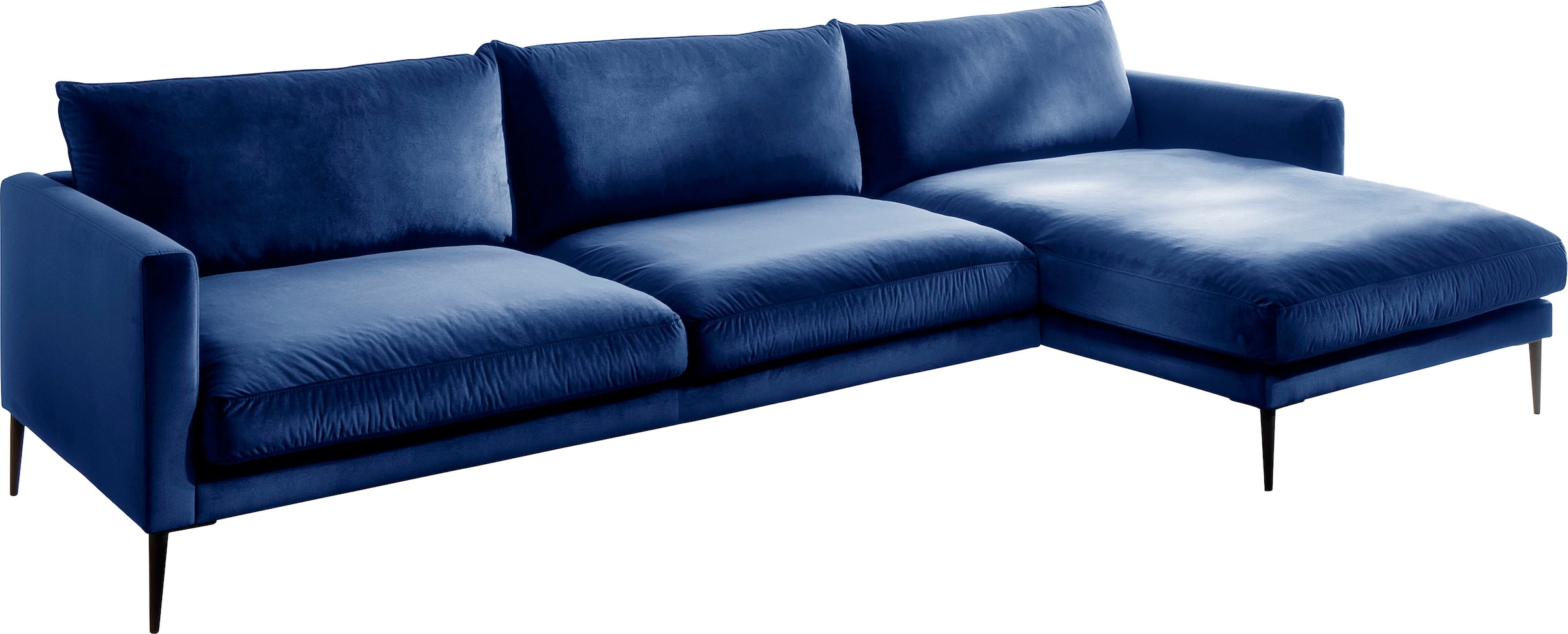 Trends by HG Polsterecke »Svea L-Form« Recamiere rechts oder links, mit Metallfuß, frei im Raum stellbar