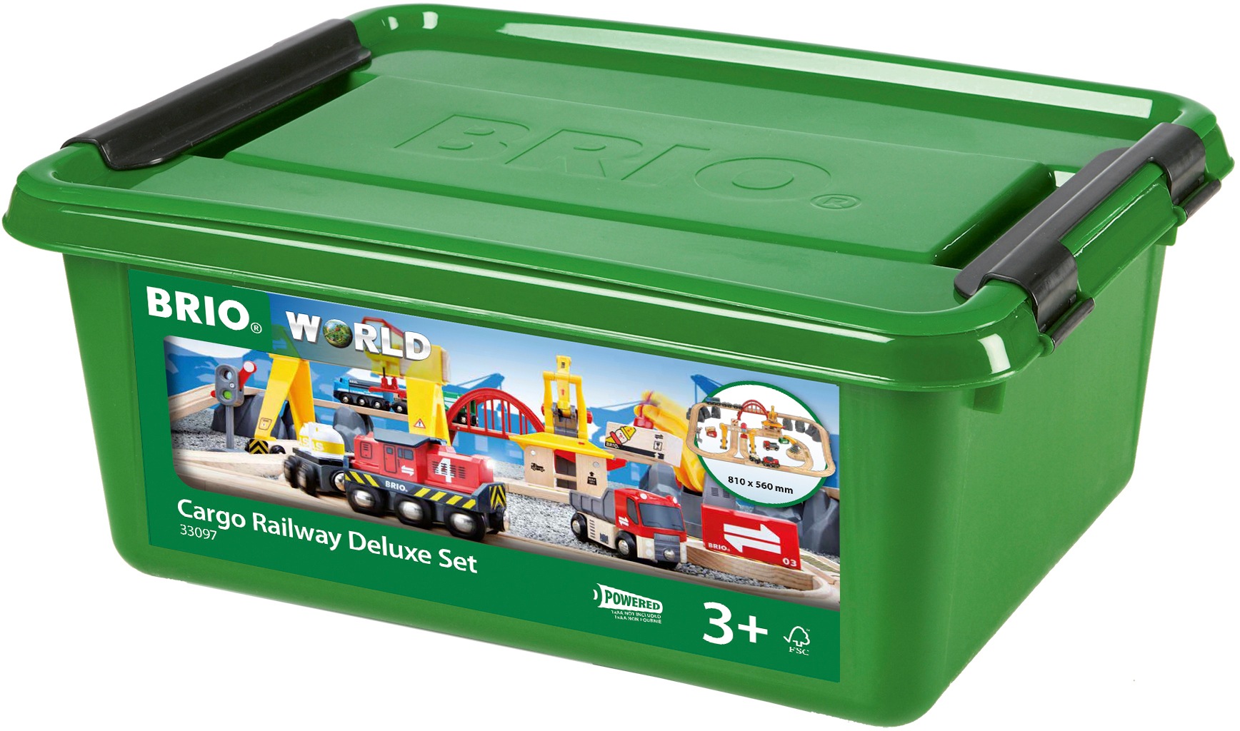 BRIO® Spielzeug-Eisenbahn »BRIO® WORLD, Frachten Set Deluxe«, (Set), FSC® - schützt Wald - weltweit