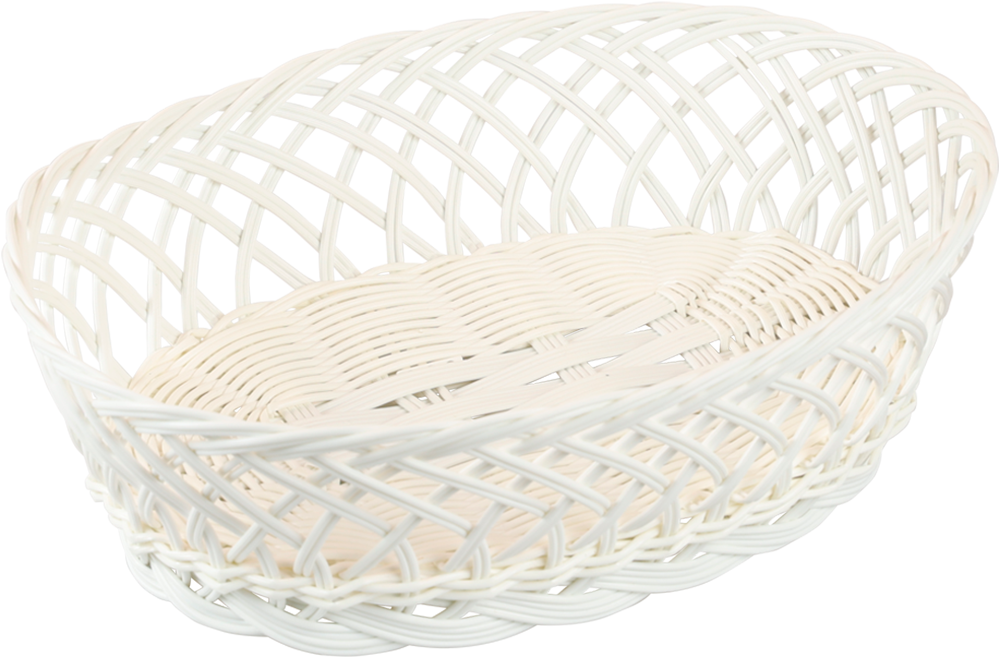 KESPER Brotkorb »Brot- & Obstkorb, oval, 5er Set« Set, 5 Stk. tlg. Breite ca. 31 cm weiß