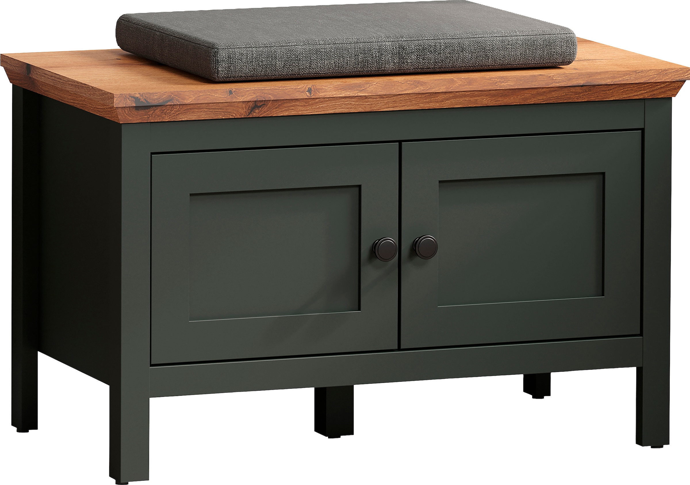 Home affaire Schuhbank »Vienna«, (1 St.), Schuhschrank im Landhausstil, Echtholzoptik, Breite 77 cm