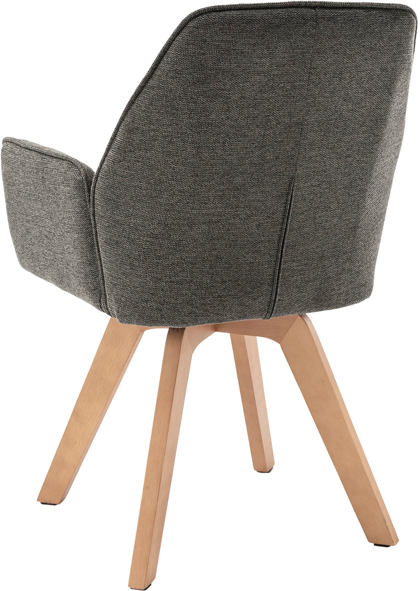 byLIVING Esszimmerstuhl »Tony« (Set) 2 Stk.mit Massivholzgestell eichefarbig, 360 Grad drehbar, hoher Sitzkomfort