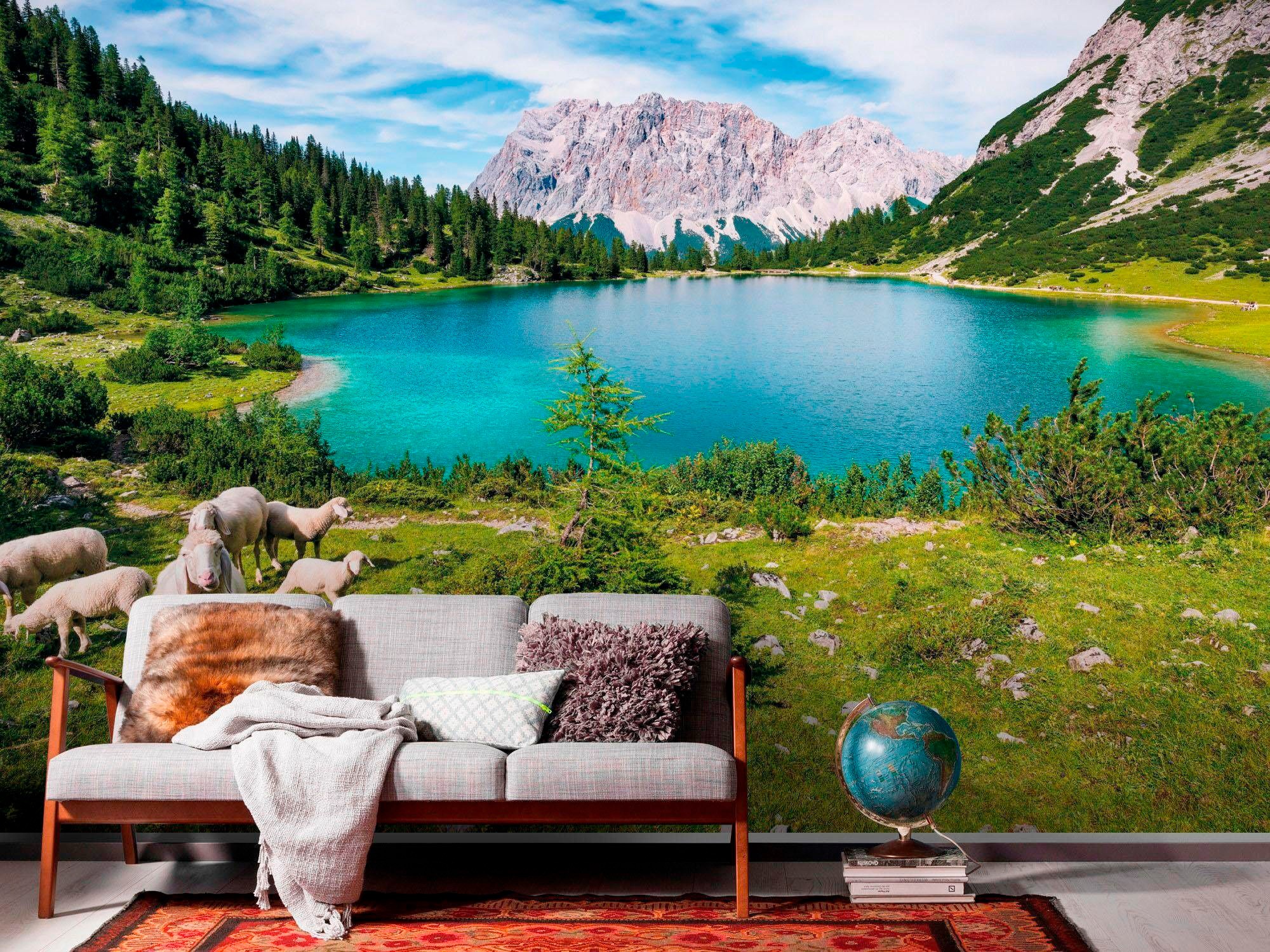 Komar Vliestapete »Paradise Lake«, 400x250 cm (Breite x Höhe), Vliestapete, günstig online kaufen