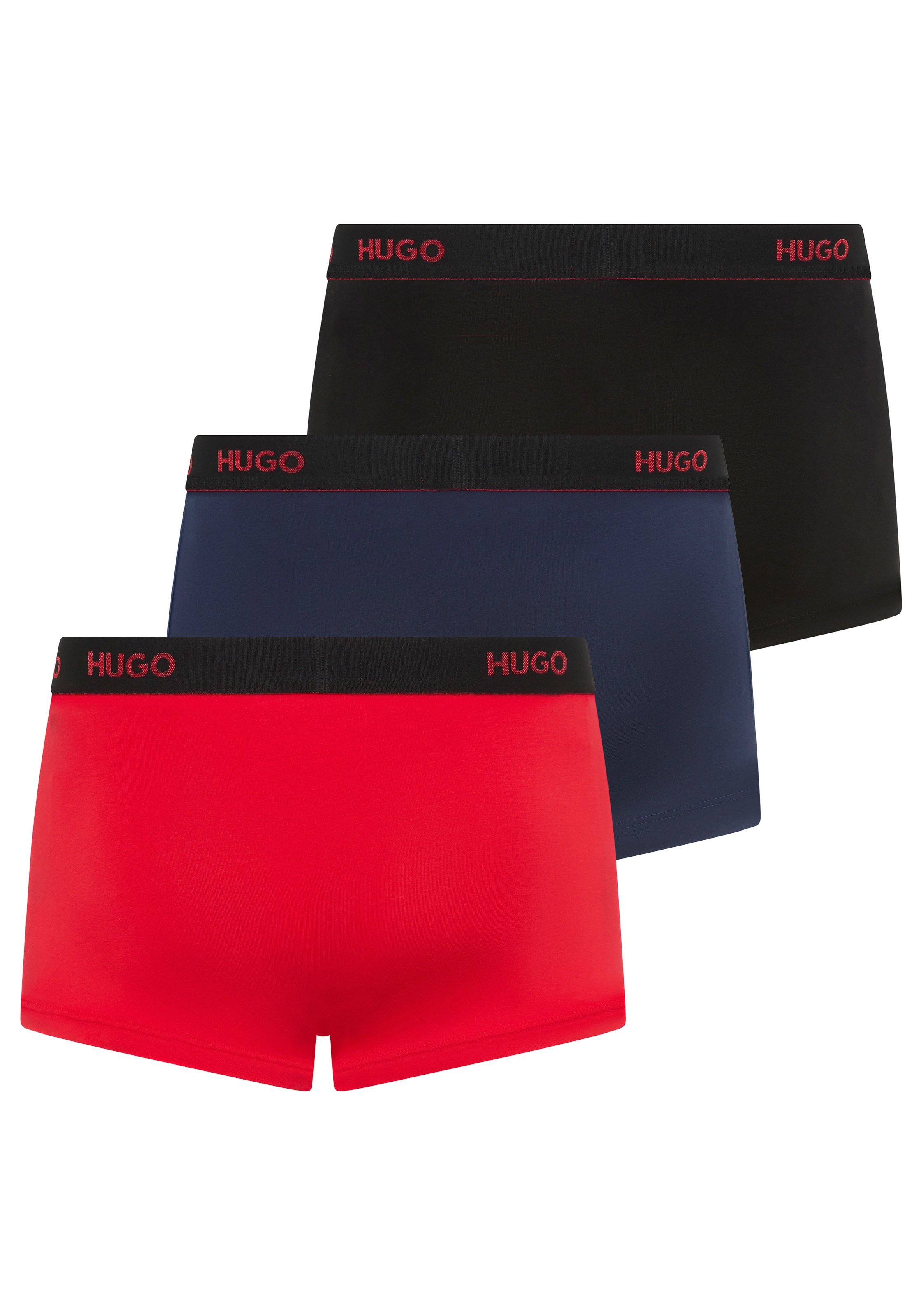HUGO Underwear Trunk »TRUNK TRIPLET PACK«, (Packung, 3 St.), mit Logoschriftzug auf dem Bund