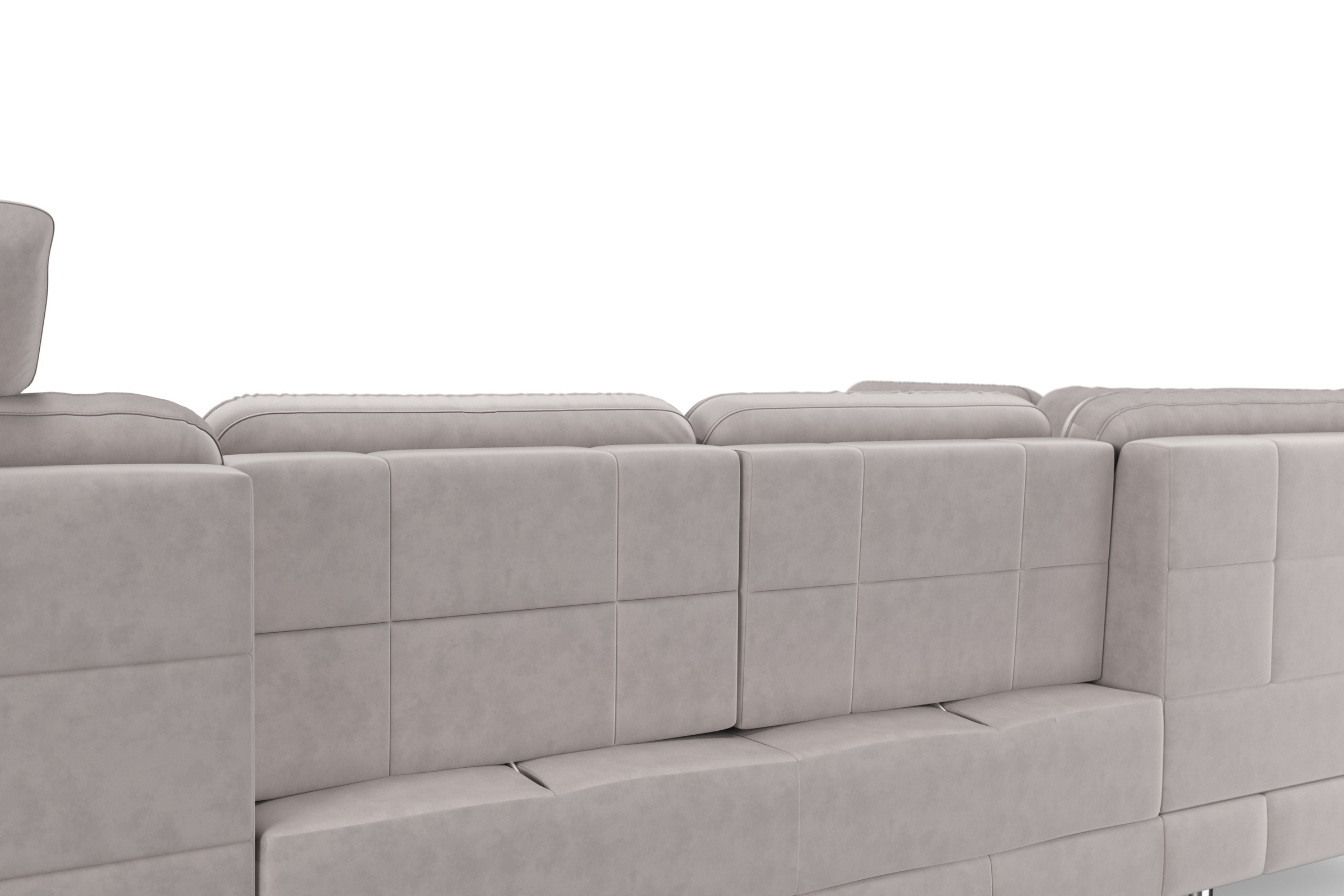 sit&more Wohnlandschaft »Bendigo U-Form«, inklusive Sitztiefenverstellung, Bodenfreiheit 12 cm, in 2 Fußfarben