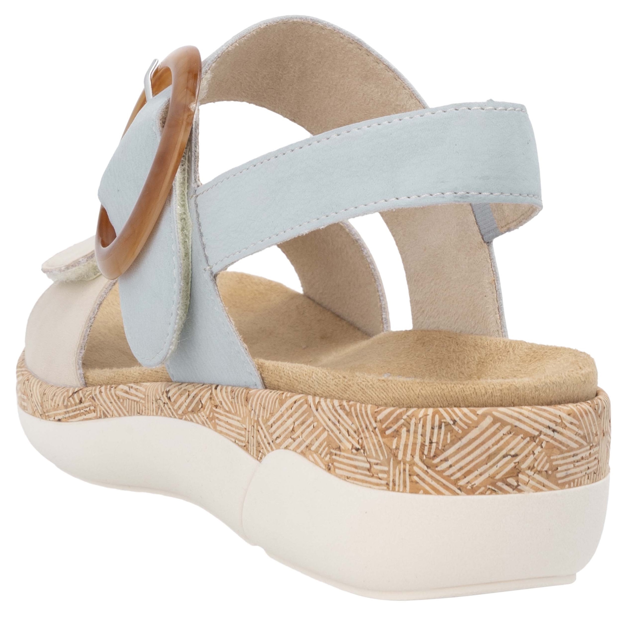 Remonte Keilsandalette  Sommerschuh, Riemchensandale, praktische Klettverschlüsse