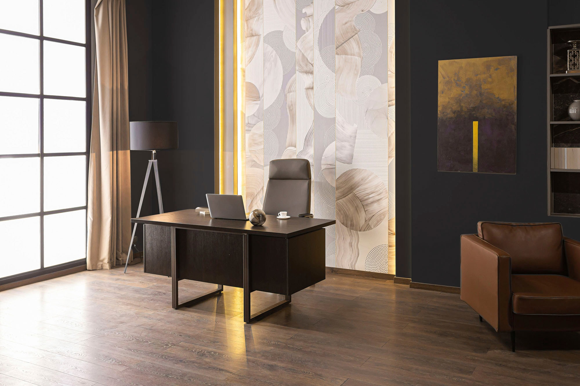 A.S. Création Wandfarbe »Premium Innenwandfarbe PURO Tuchmatt deep black« ideal für Wohn-, Schlafzimmer, Flur & Küche, Schwarz