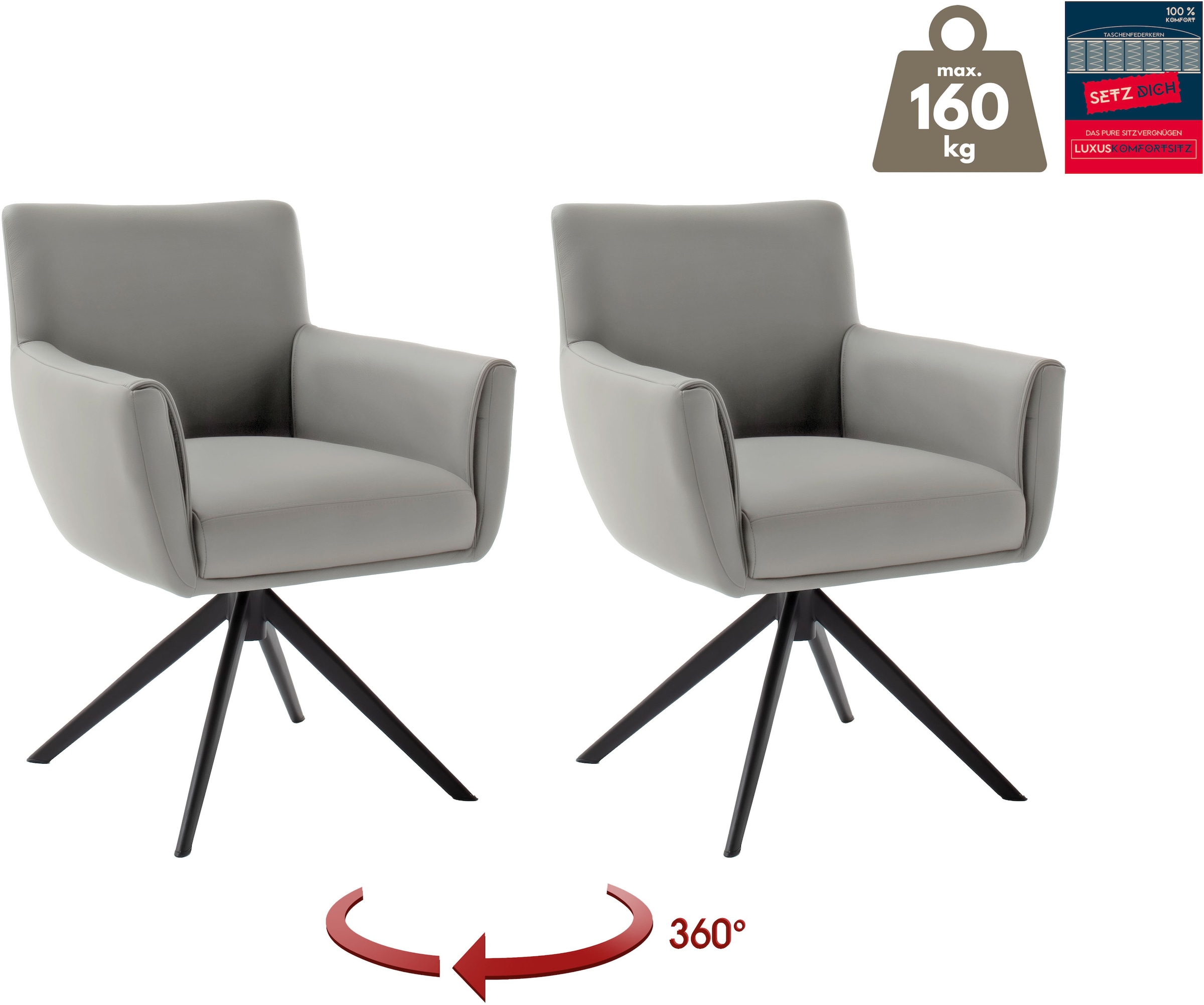 MCA furniture 4-Fußstuhl »WILSON Esszimmerstuhl, Armlehnstuhl, Polsterstuhl günstig online kaufen