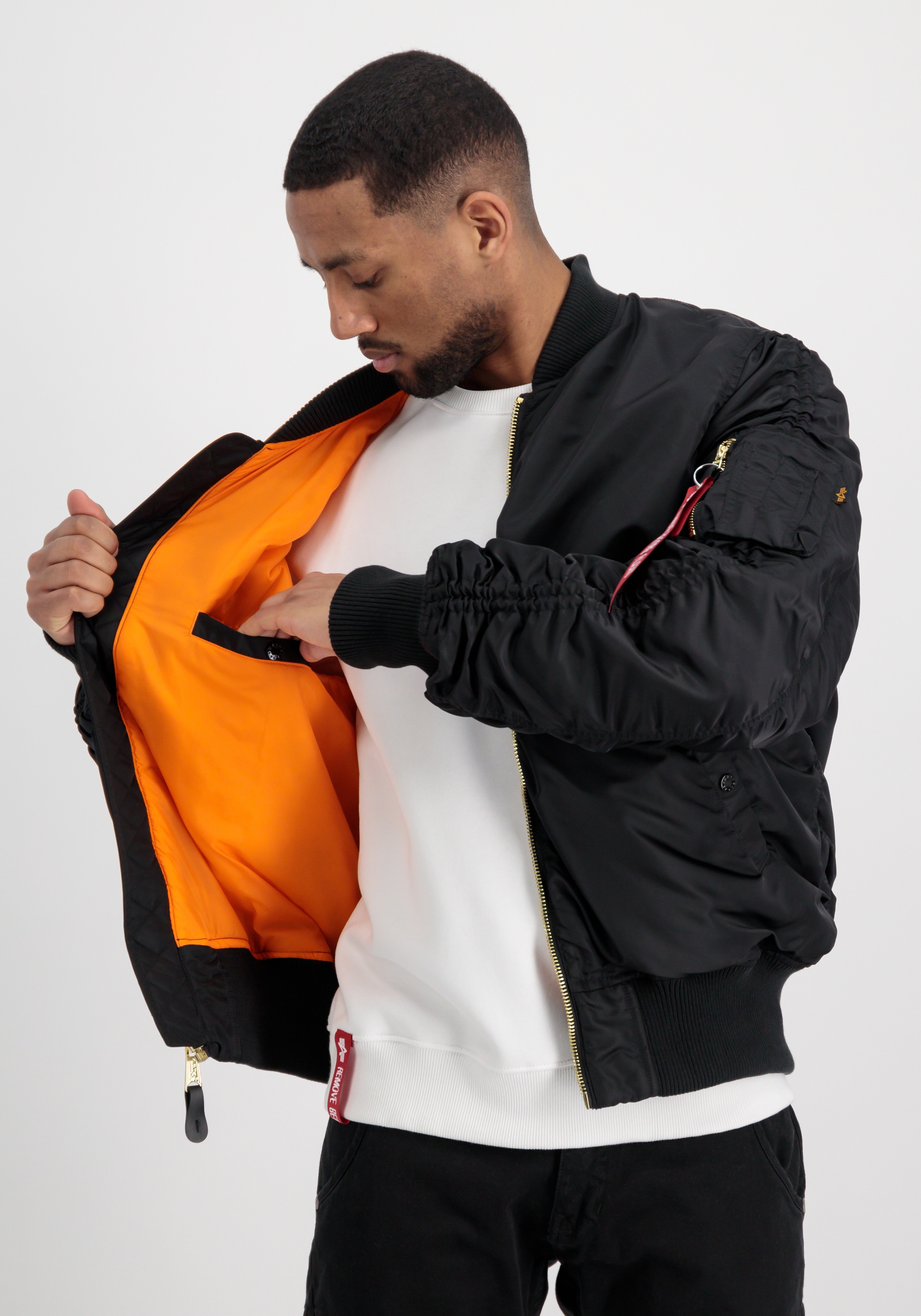 Alpha Industries Bomberjacke »Alpha Industries Men - Bomber Jackets MA-1 OS Puckered«