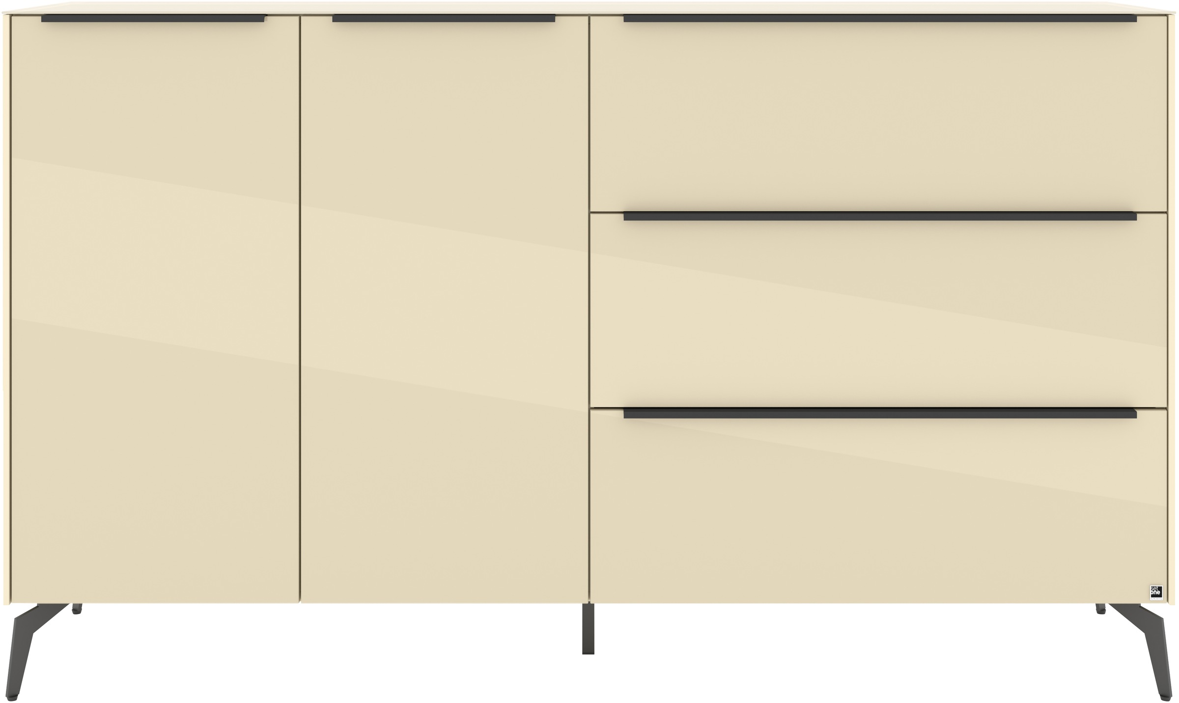 set one by Musterring Sideboard »Reno« 1 Stk. tlg. Mit Winkelfuß in diversen Farben, 109 cm Höhe & Farbauswahl