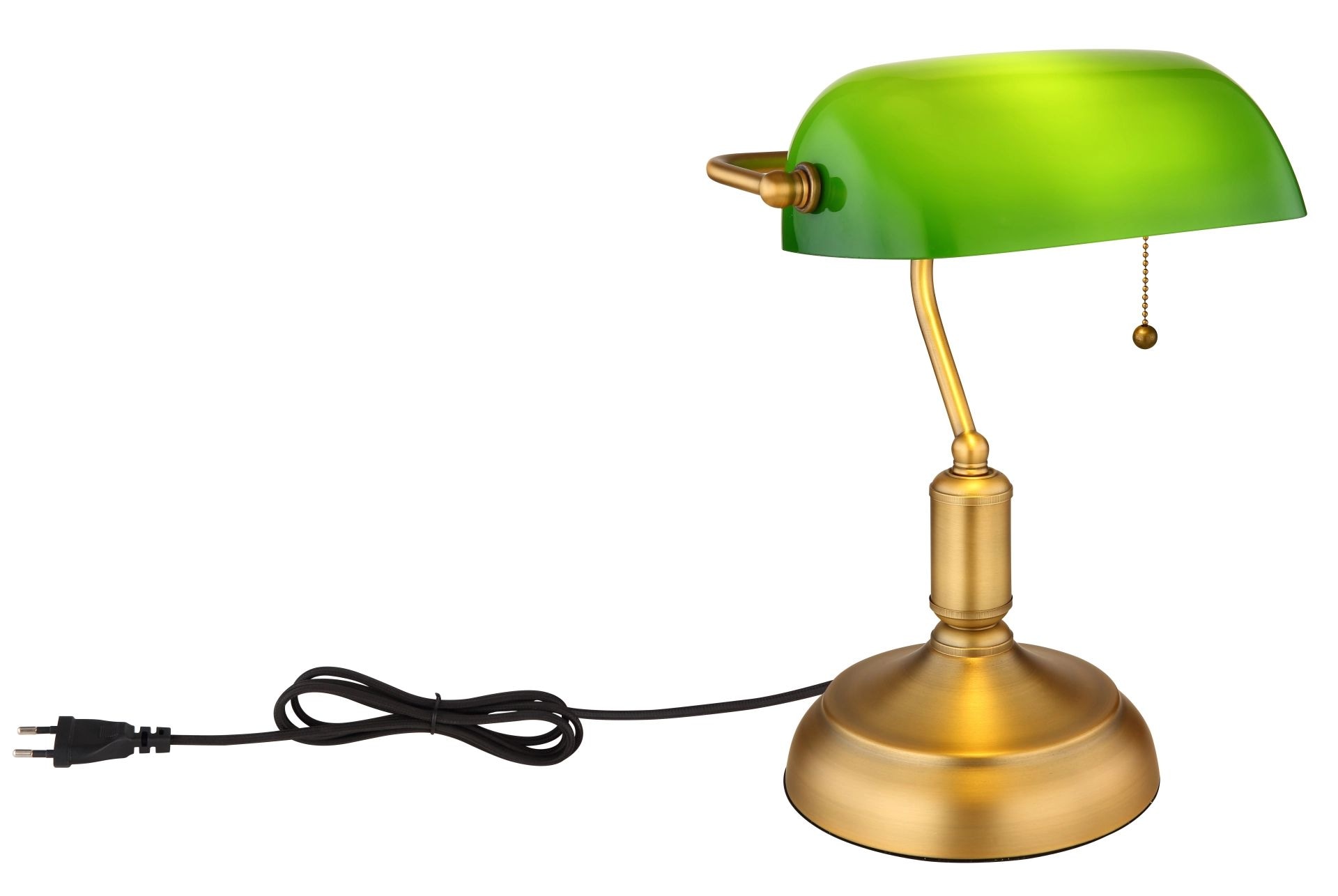 GLOBO LIGHTING Schreibtischlampe »ANTIQUE«, Leuchtmittel E27 | ohne Leuchtmittel, Klassische Schreibtischleuchte, Antik-look Tischleuchte, Bankerlamp