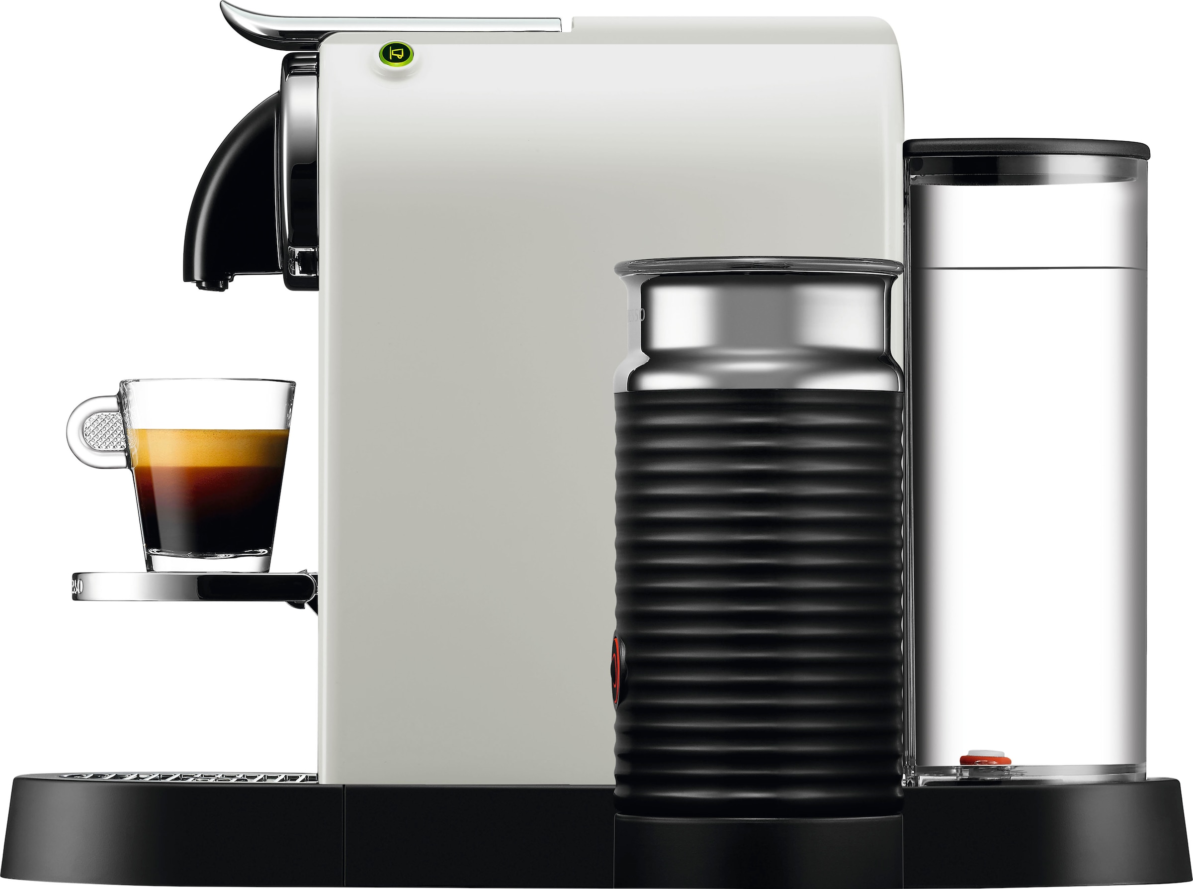 Nespresso Kapselmaschine »CITIZ EN 267.WAE von DeLonghi, White«, inkl. Aeroccino Milchaufschäumer, Willkommenspaket mit 7 Kapseln