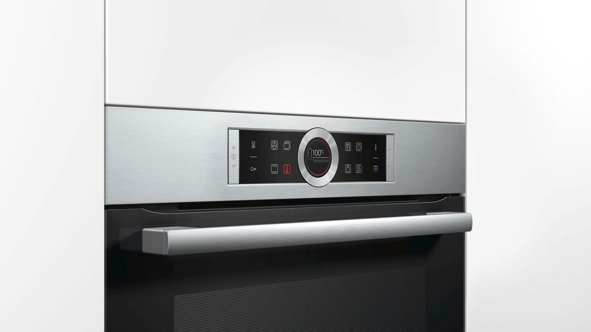 7. Bild von BOSCH Pyrolyse Backofen »CBG675BS3«, 8, CBG675BS3, mit Teleskopauszug nachrüstbar, Pyrolyse-Selbstreinigung