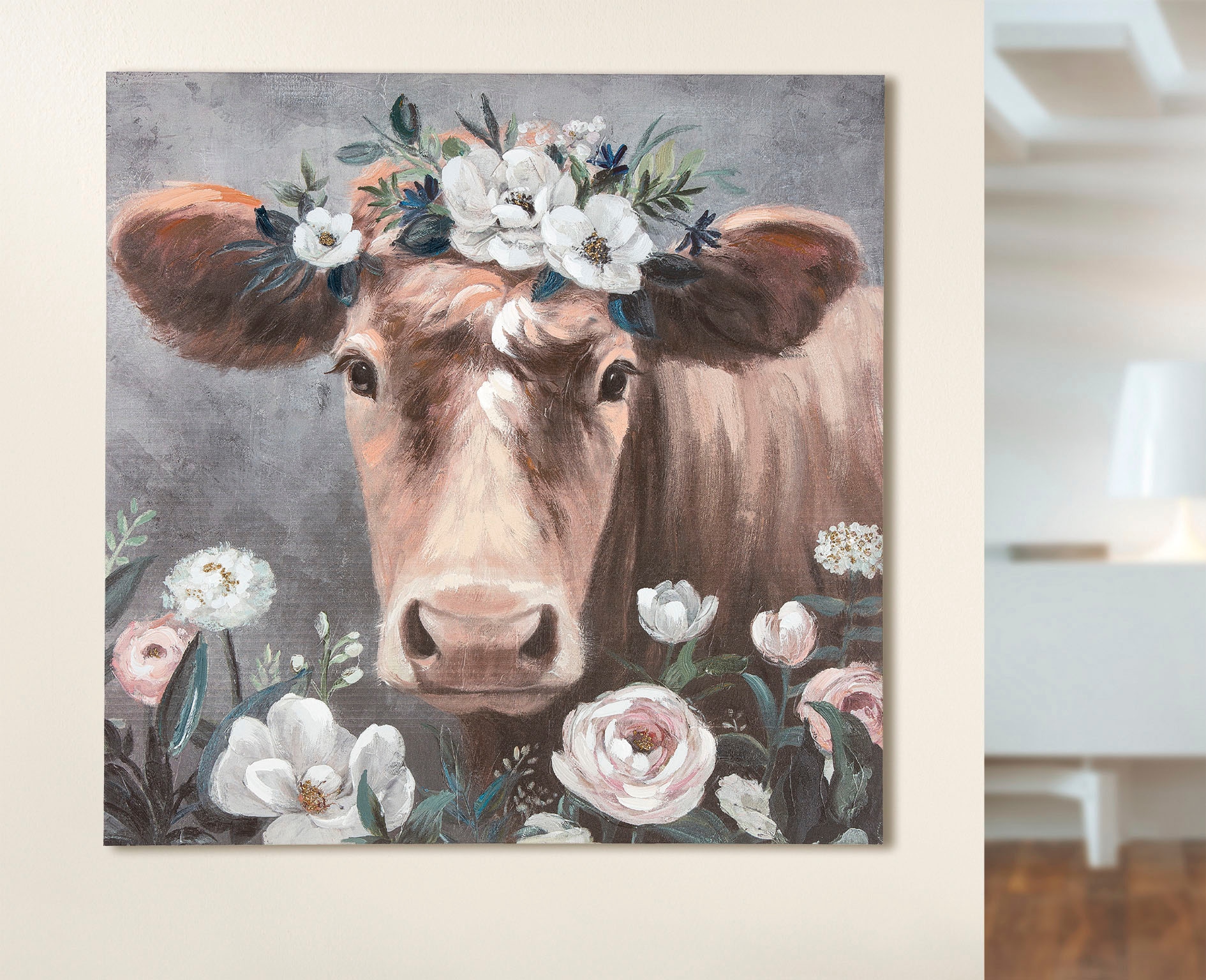 GILDE Leinwandbild »Bild Blumenkuh« 1 Stk. tlg. günstig online kaufen