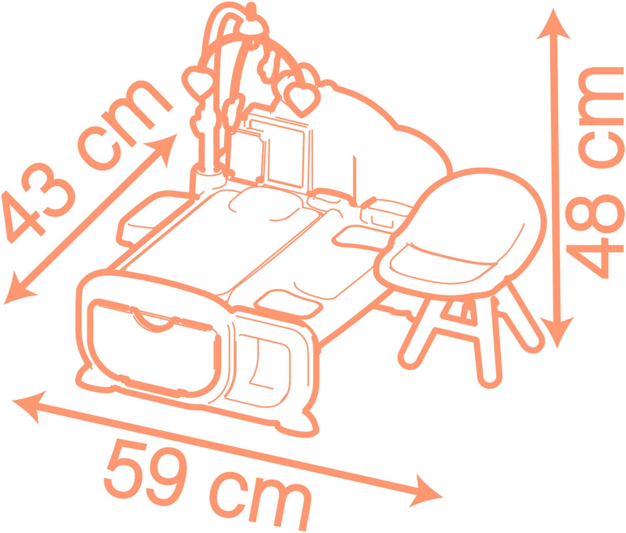 Smoby Puppenmöbel »Baby Nurse Cocoon 3-in-1«, Made in Europe