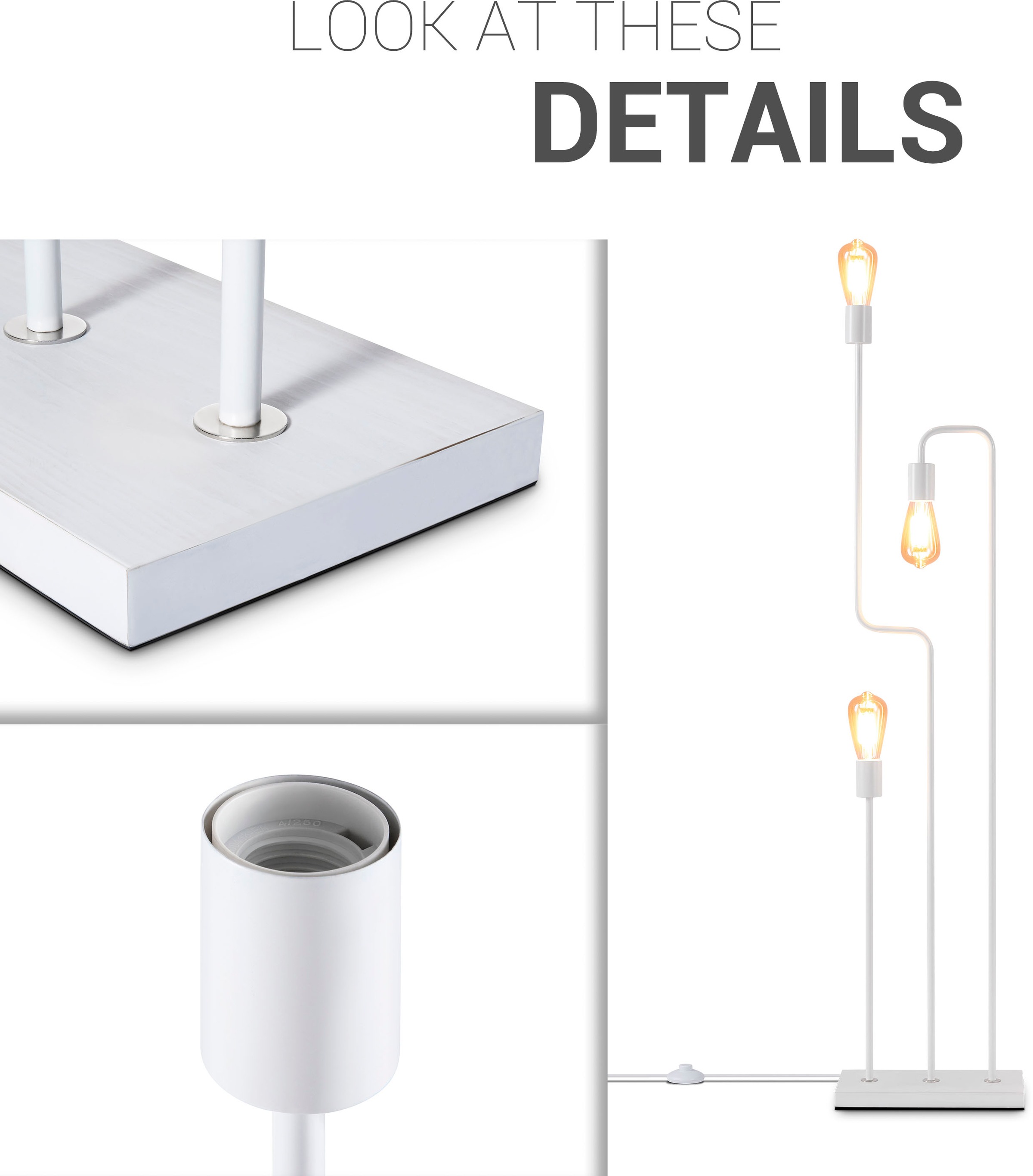 Paco Home Stehlampe »GERALT«, Leuchtmittel E27   ohne Leuchtmittel, LED Ste günstig online kaufen
