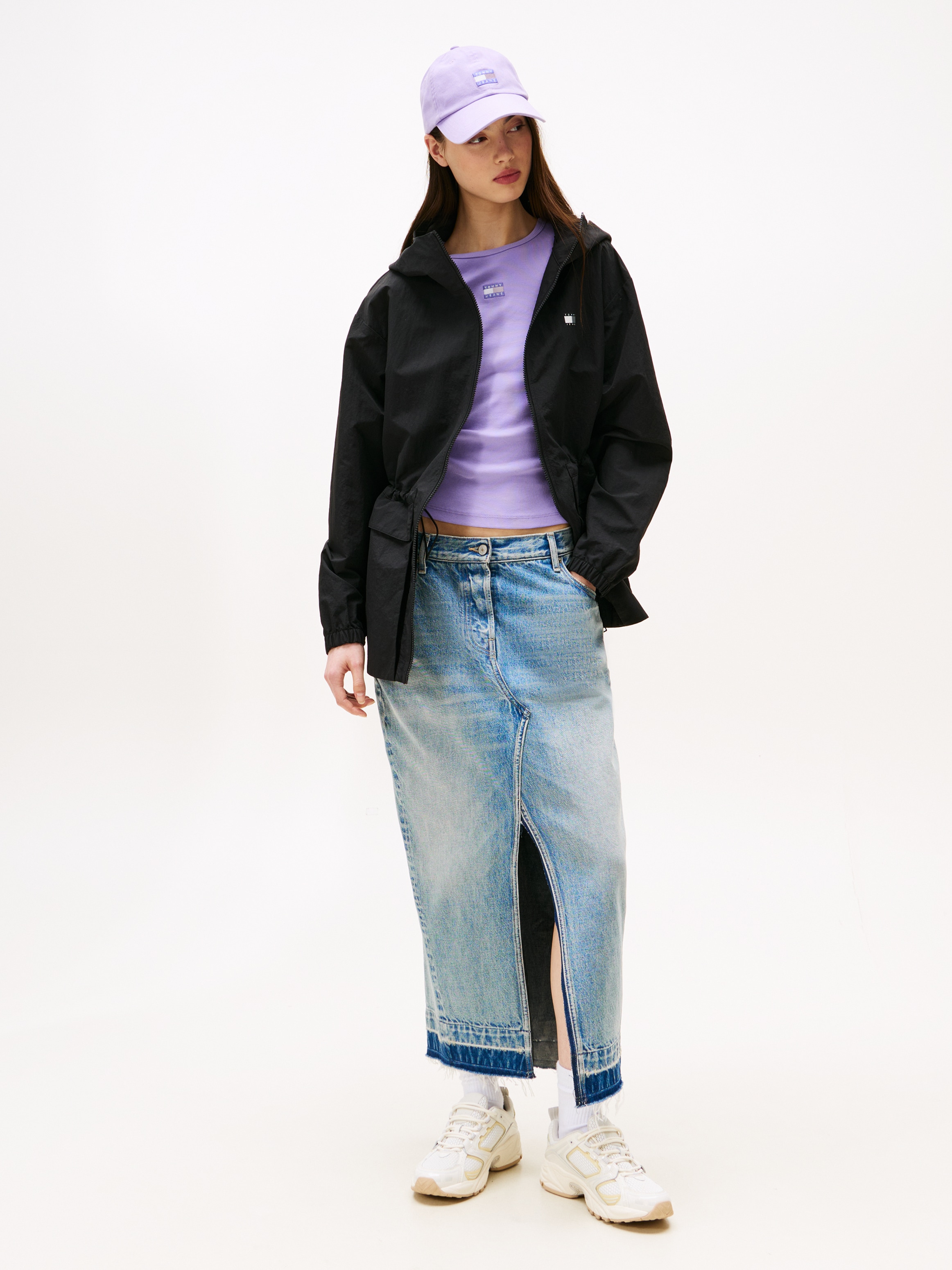 Tommy Jeans Windbreaker »TJW MIDI HOODED WINDBREAKER«, mit Kapuze