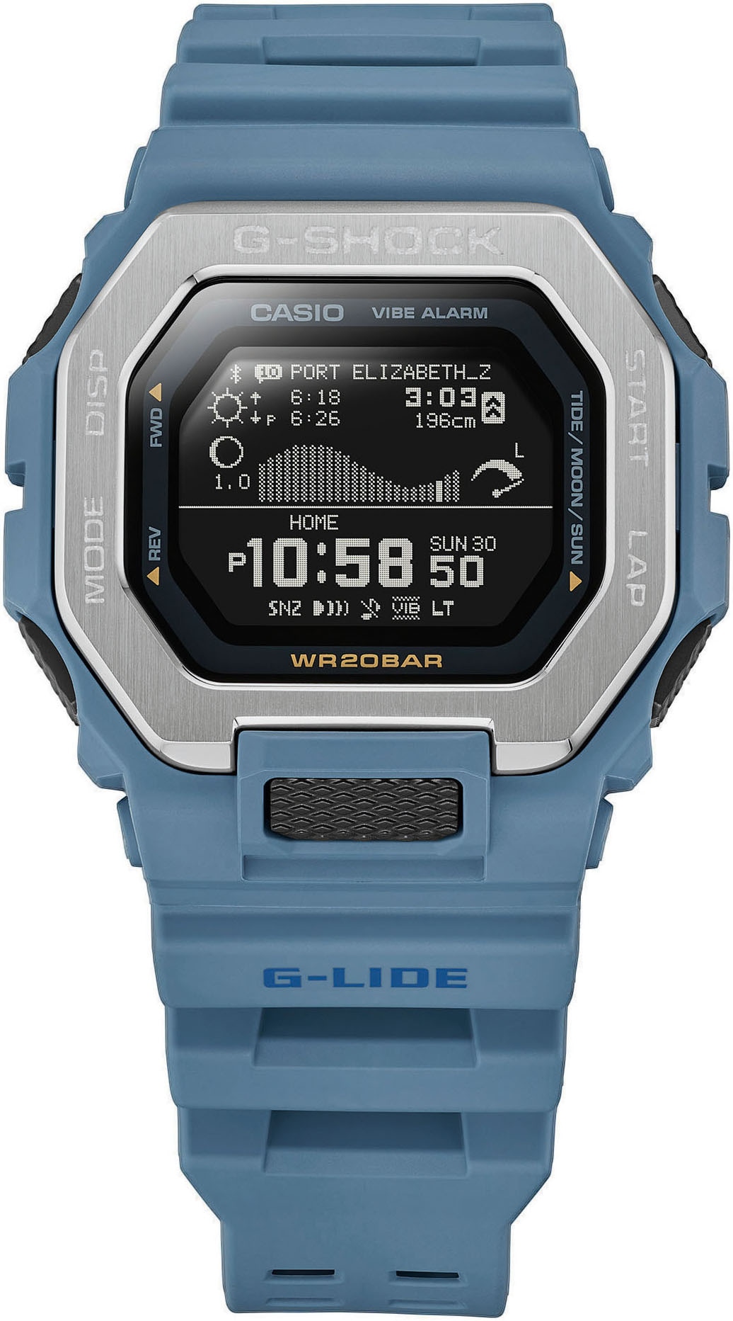 CASIO G-SHOCK Smartwatch, Armbanduhr, Herrenuhr, Bluetooth, Stoppfunktion, Mondphase)