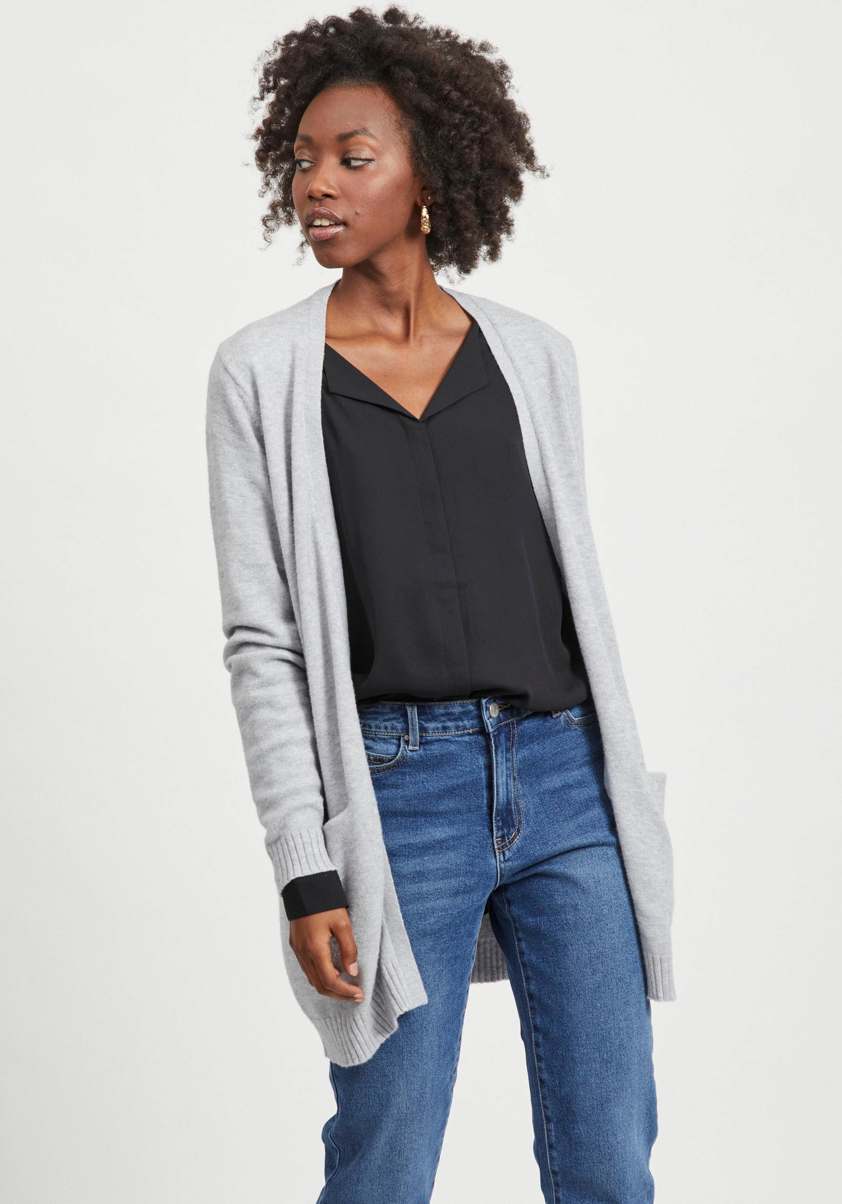 Vila Cardigan »VIRIL OPEN L/S KNIT CARDIGAN - NOOS«, in offener Form