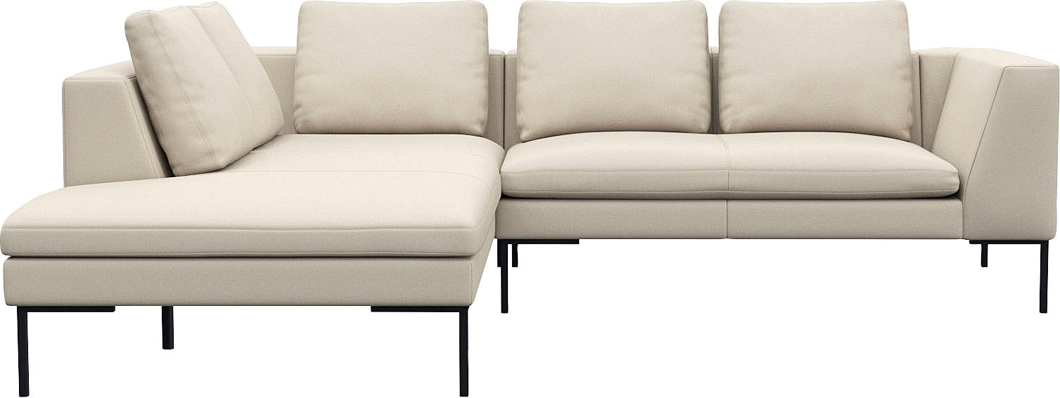 FLEXLUX Ecksofa »Loano, superbequemer Sitzkomfort durch Kaltschaum im Sitz, günstig online kaufen