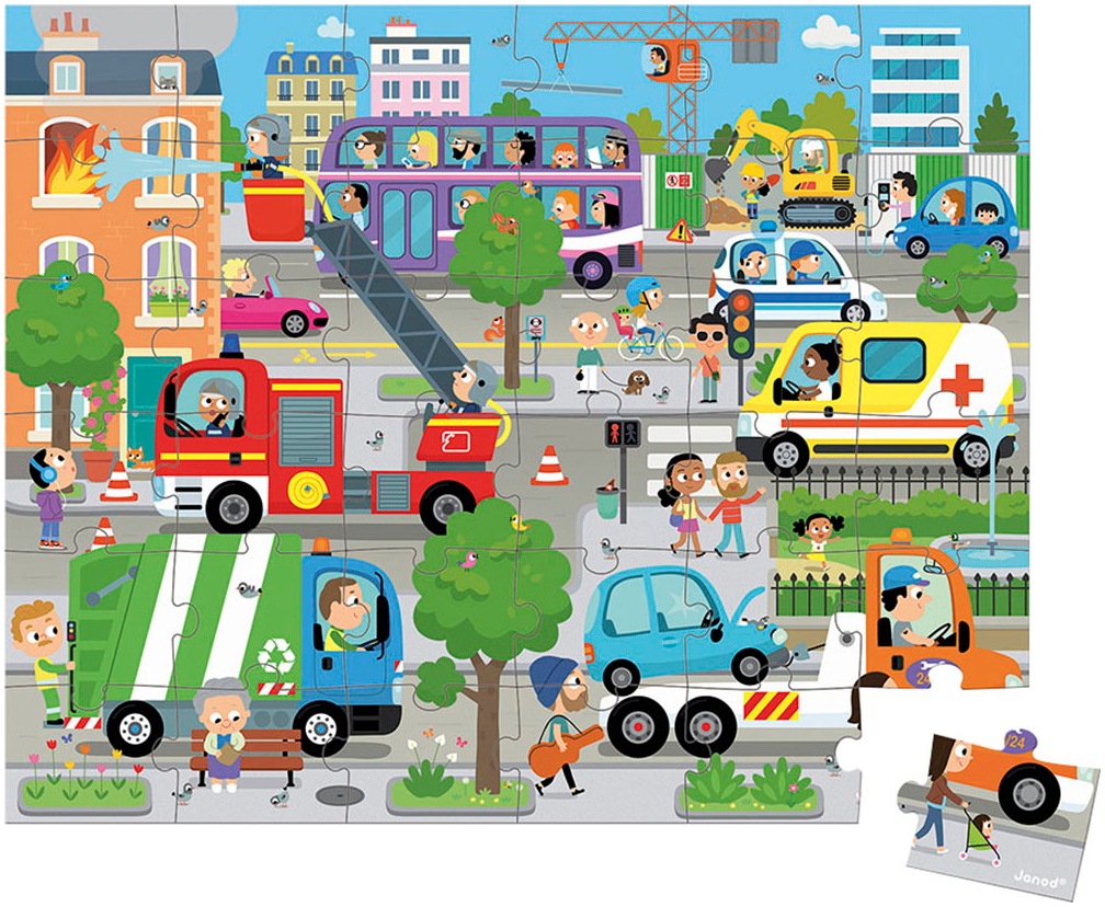 Janod Puzzle »City«, FSC® - schützt Wald