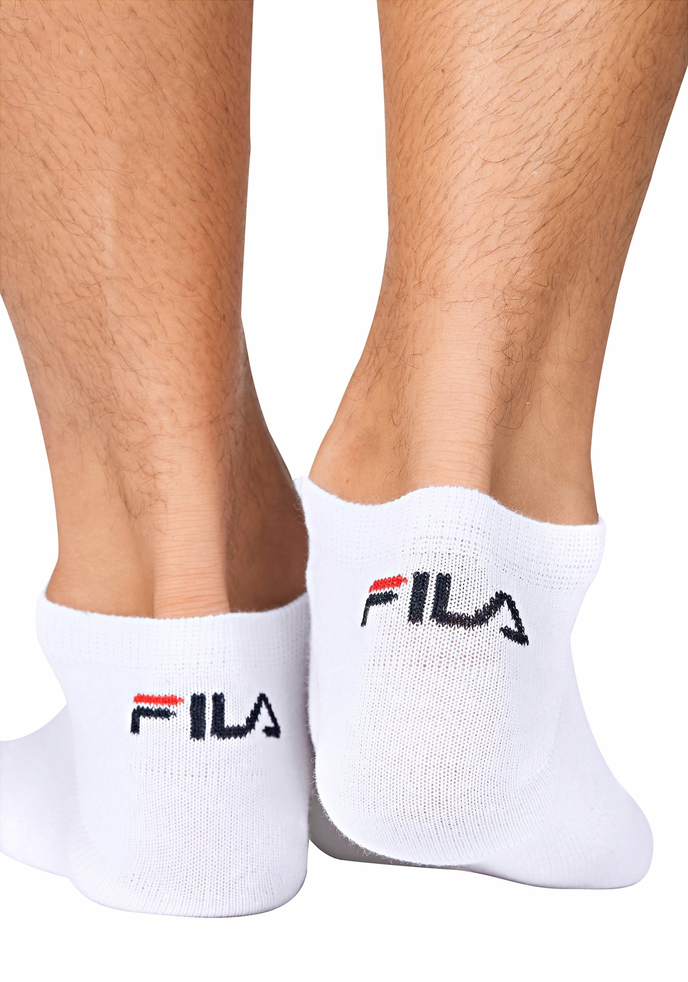 Fila Sneakersocken »UNISEX INVISIBLE PLAIN SOCKS«, (3 Paar), mit eingestricktem Logo an der Ferse