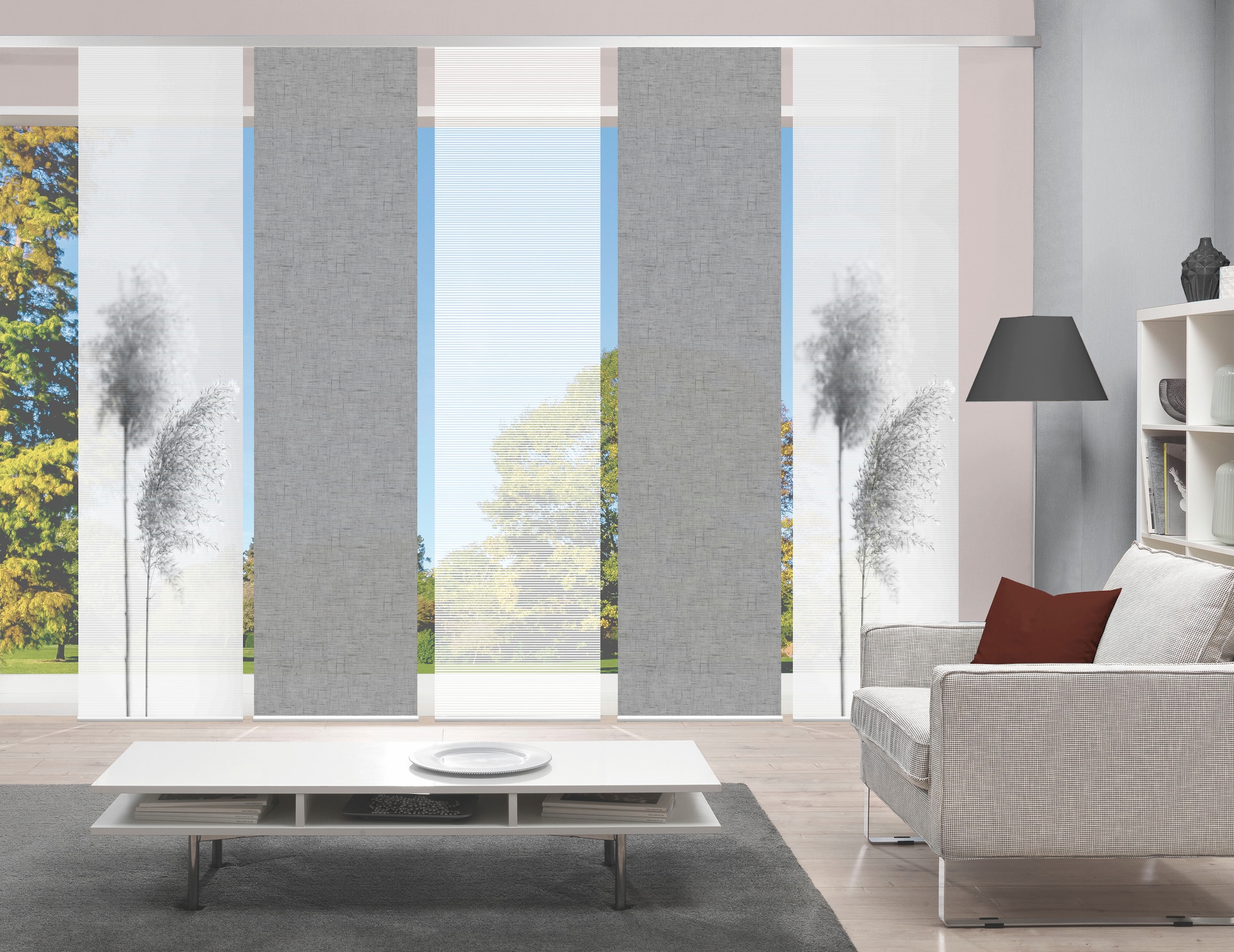 Vision S Schiebegardine »IRLOS 5er SET« Paneelwagen 5 Stk. tlg. Schiebevorh günstig online kaufen