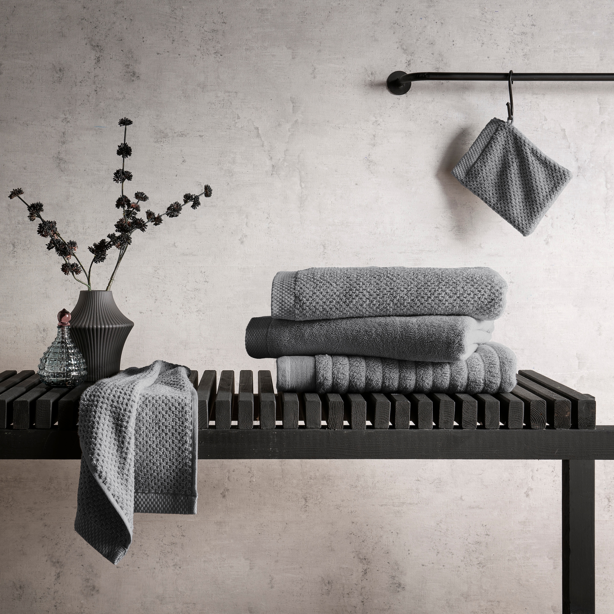 Heckett & Lane Gästehandtücher »Heckettlane Gästentuch Grant« Gästentücherset aus hochwertige Baumwolle, 650gr/m²