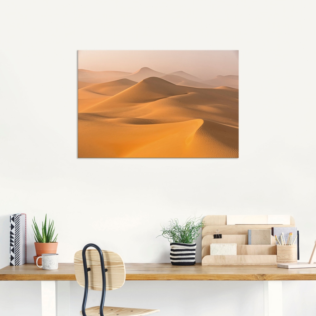 Artland Wandbild »Nebel in der Rub al Khali Wüste«, Wüstenbilder, (1 St.)