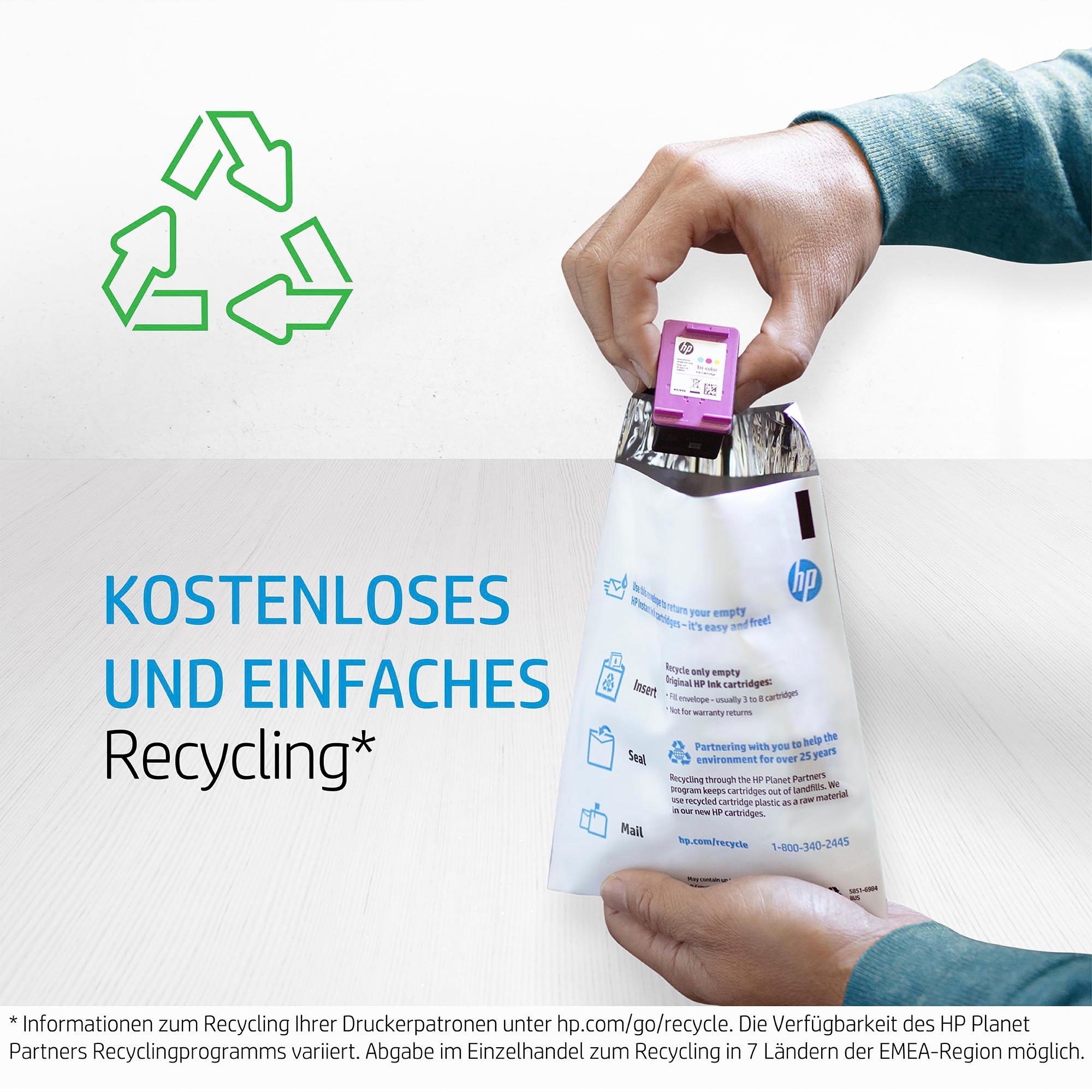 HP Nachfülltinte »903 4er-Pack«, für HP, original HP Farbpatrone, Instant Ink, cyan/magenta/yellow/schwarz