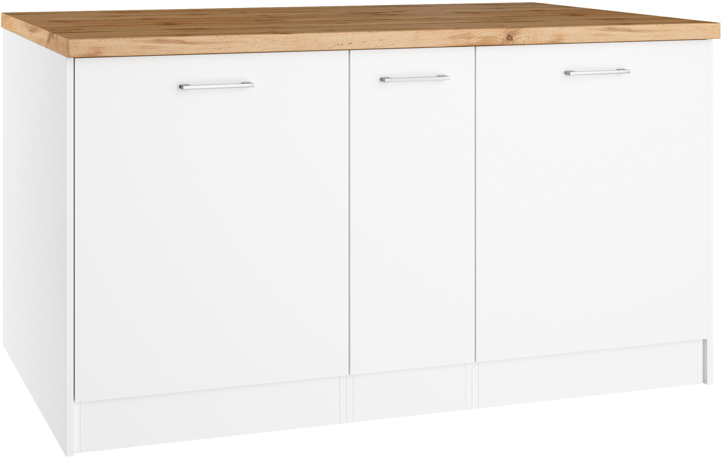 KOCHSTATION Kücheninsel »KS-Milan« Stellmaß 153/100 cm, viel Stauraum, Lebe günstig online kaufen